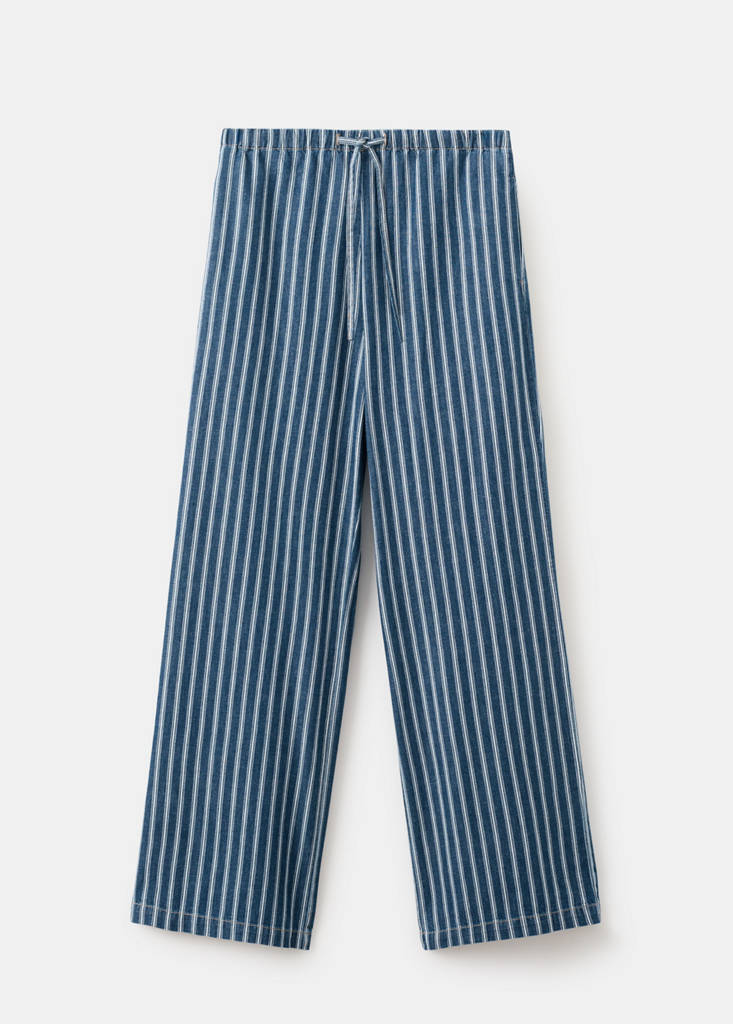 Striped jeans — Blue