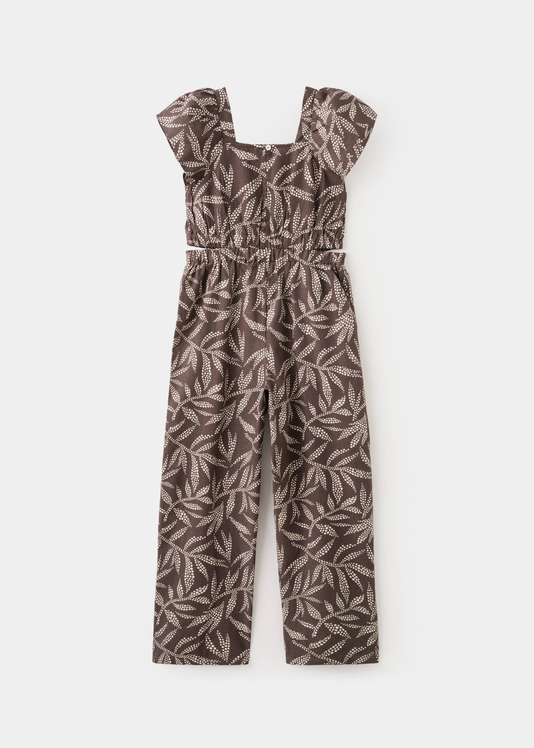 Long printed jumpsuit - Reverse of the article