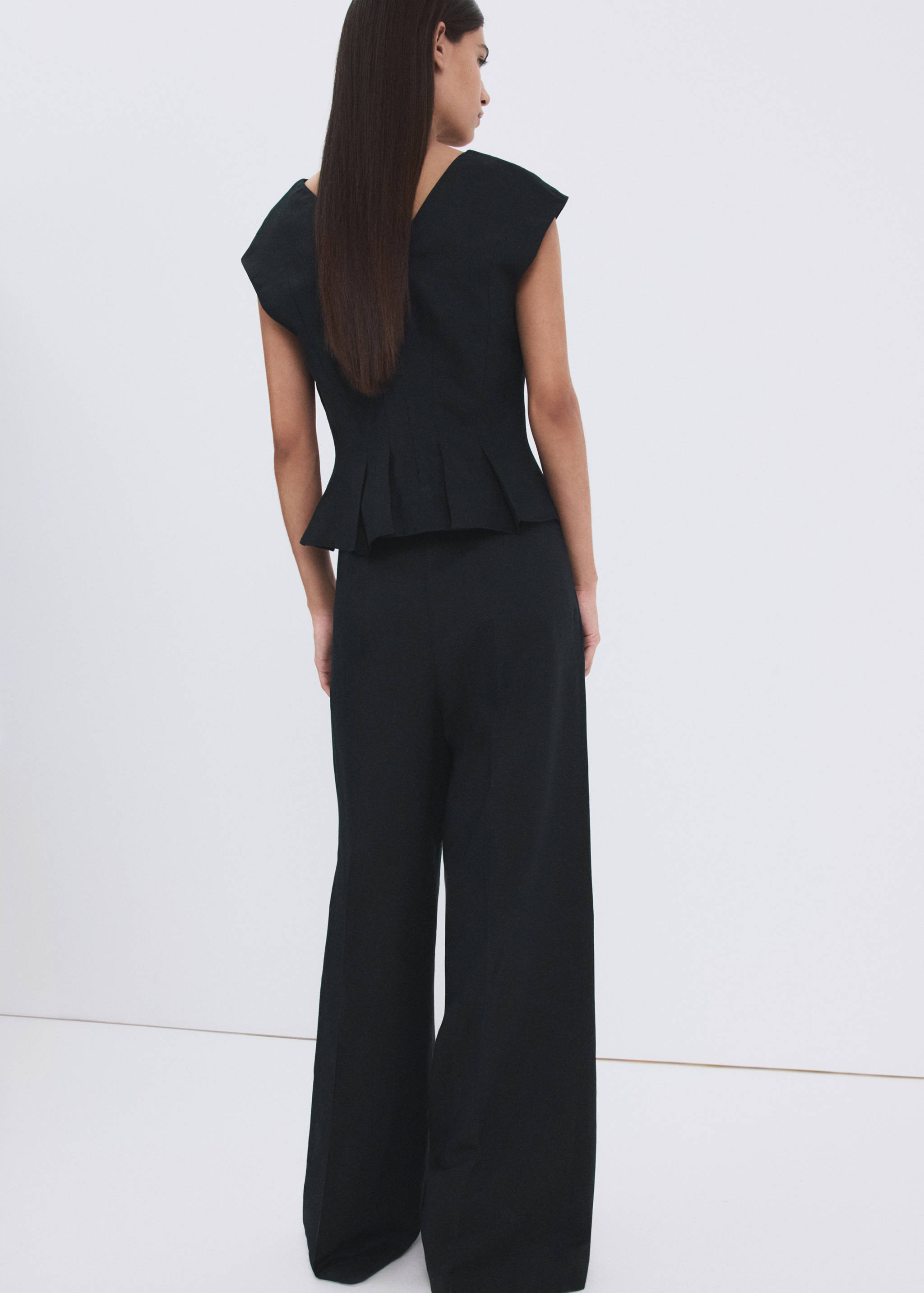 Top peplum lino - Reverso del artículo