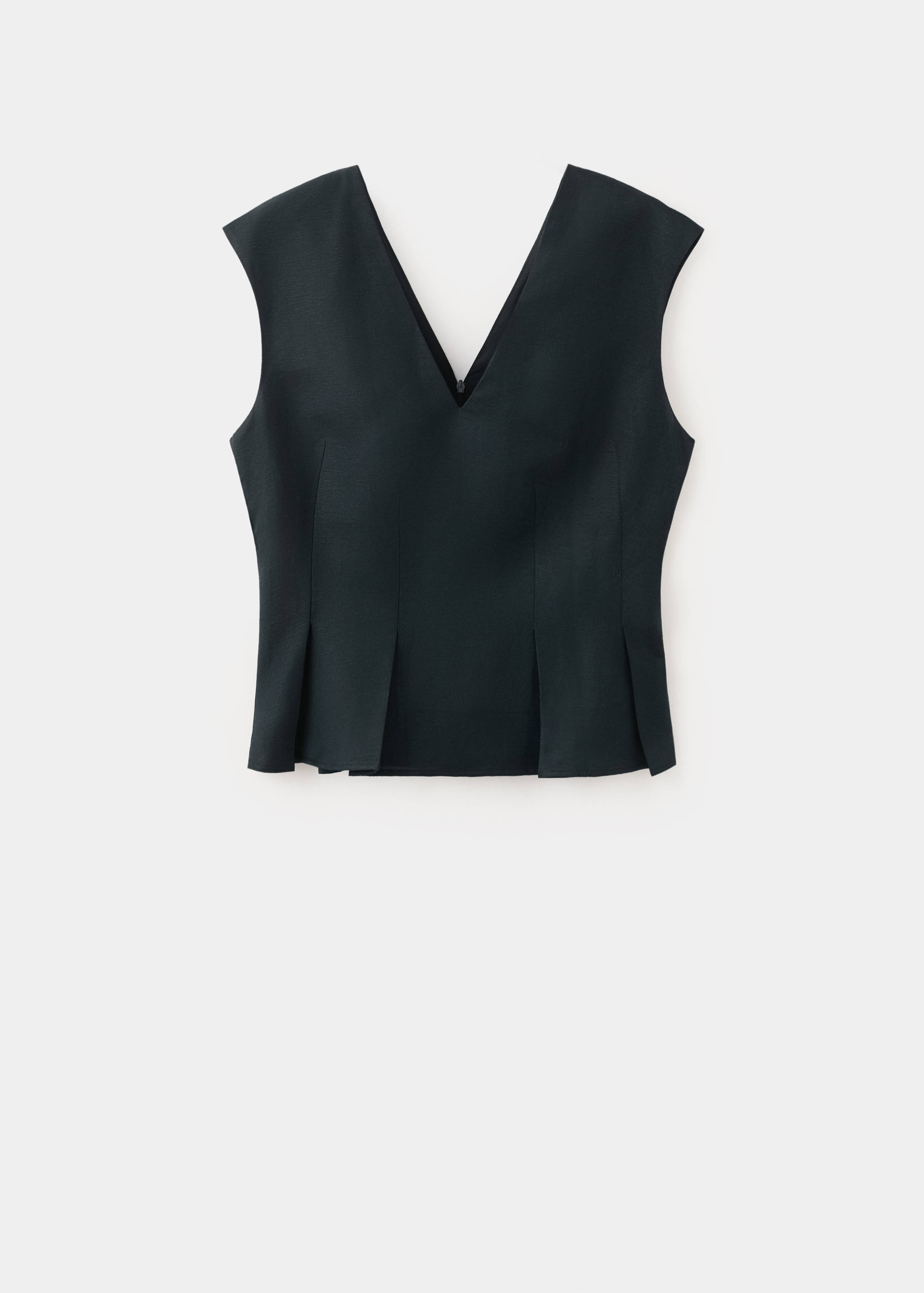 Peplum-Top aus Leinen - Artikel ohne Model