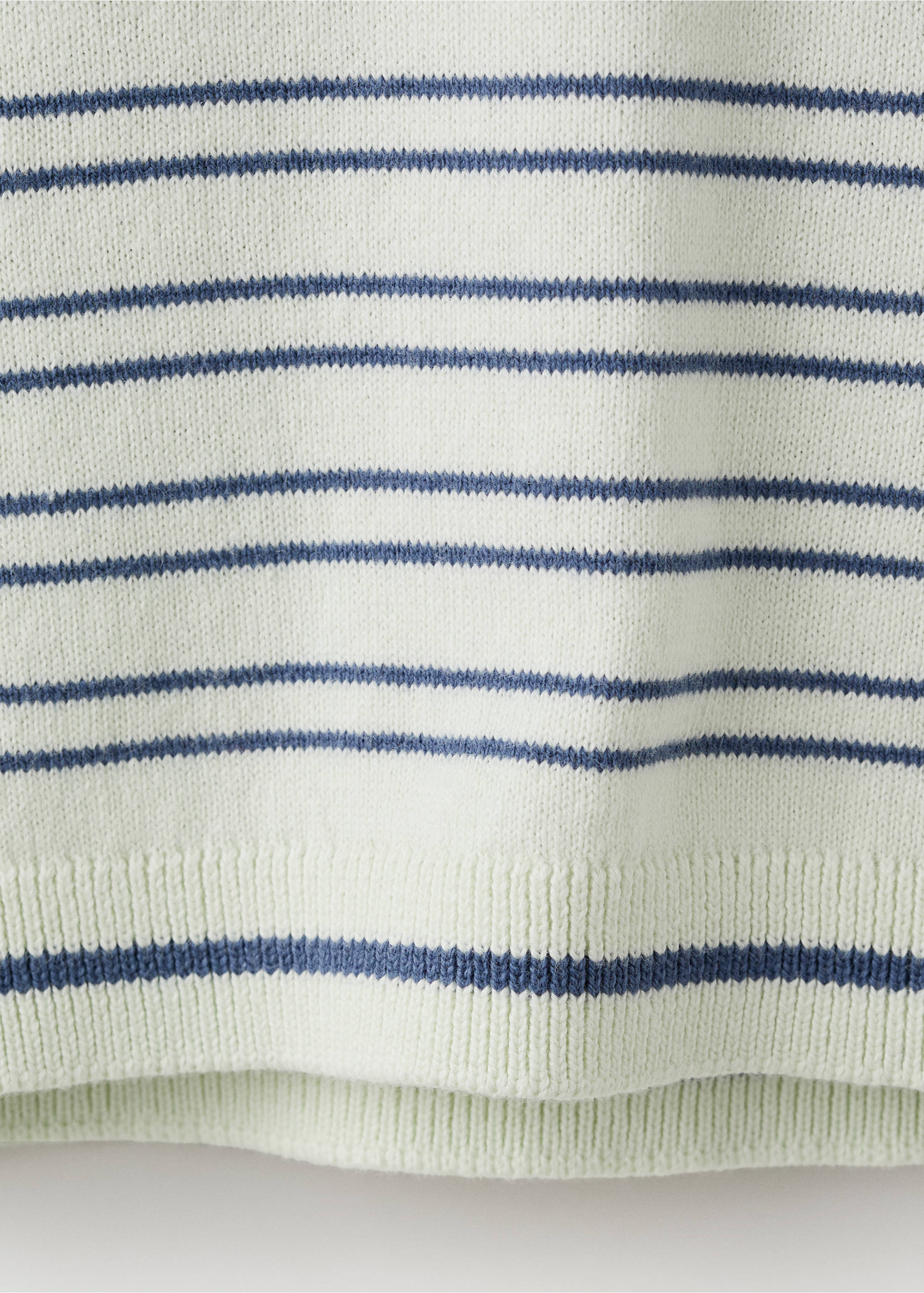 Jersey punto fino rayas - Detalle del artículo 0, Verde agua. Ref: 27066350-00.