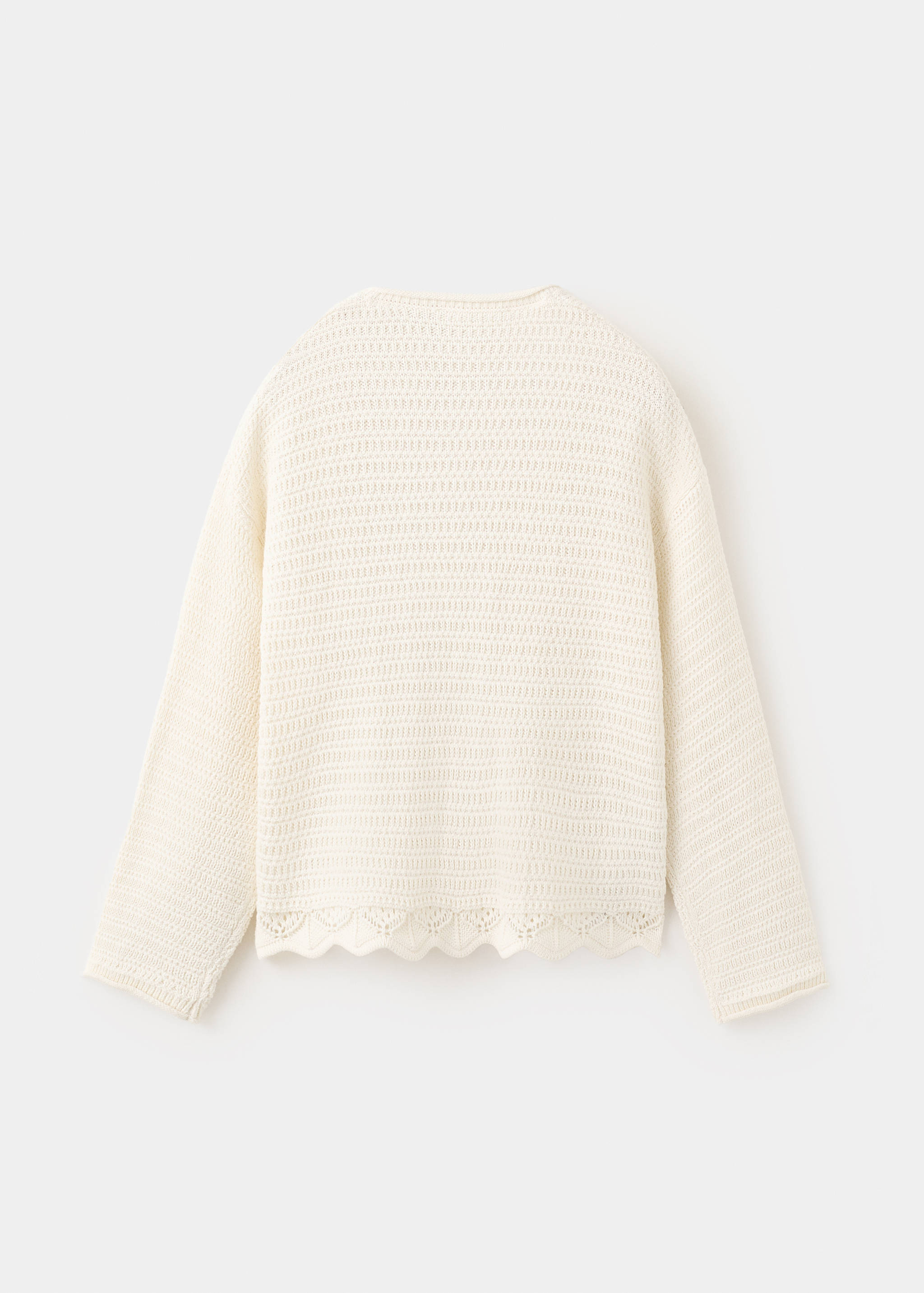 Cardigan maille ajourée - Verso de l’article