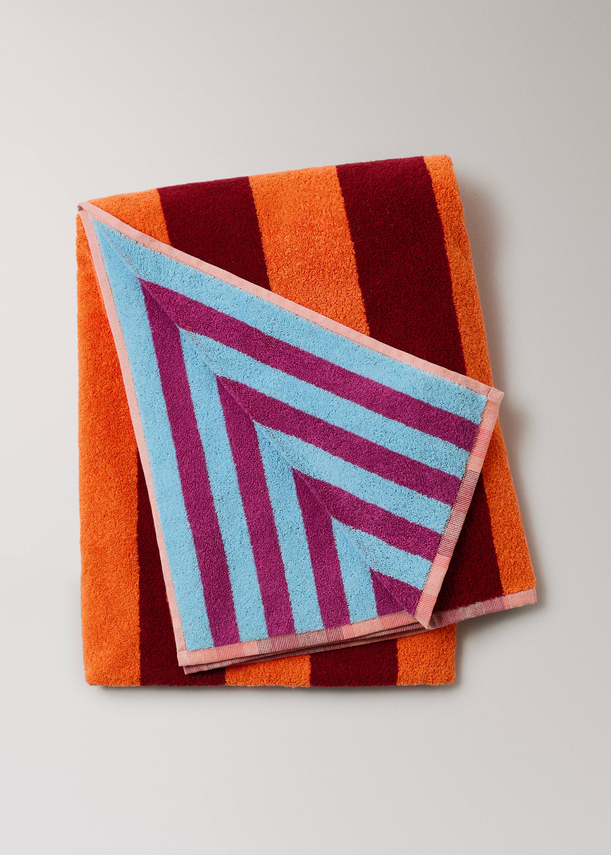 Reversible striped beach towel - Article without model