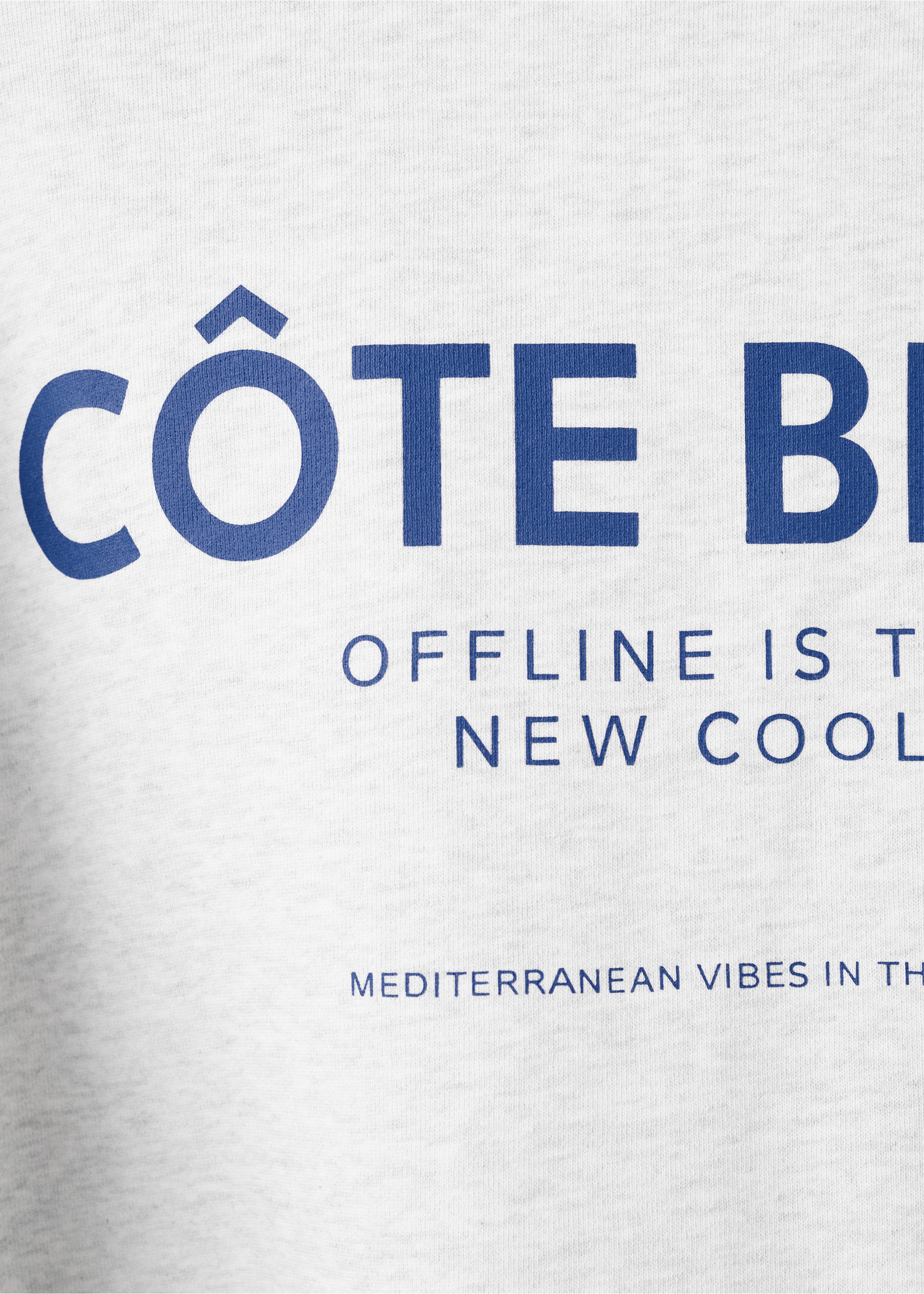 Printed cotton sweatshirt - Details of the article 0, Light Heather Grey. Ref: 27066355-00.