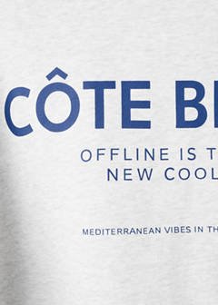 Printed cotton sweatshirt — Light Heather Grey 8