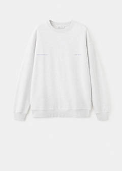 Printed cotton sweatshirt — Light Heather Grey 3
