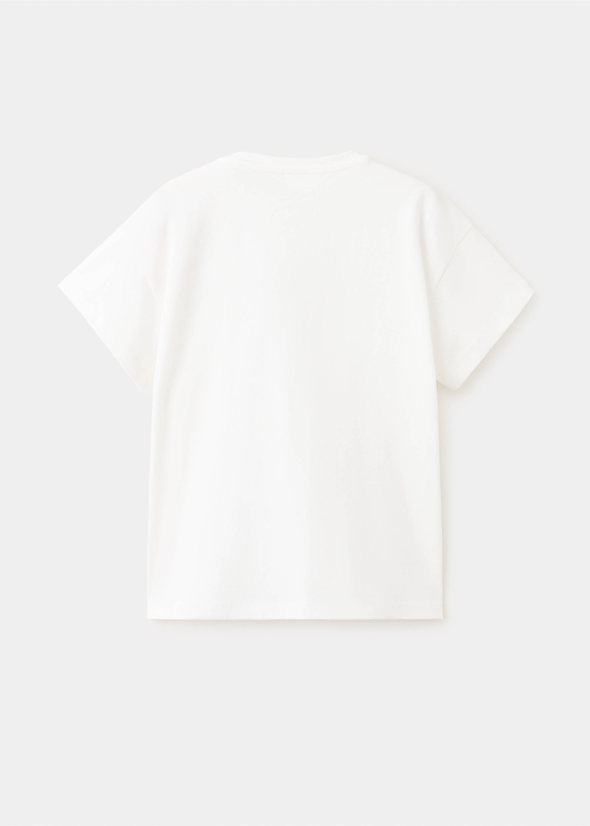 Embroidered cotton T-shirt - Reverse of the article, Off White. Ref: 27066356-00.