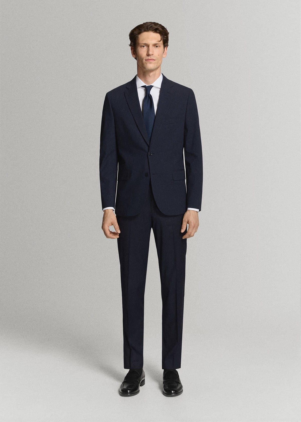 100% cotton slim-fit suit shirt
