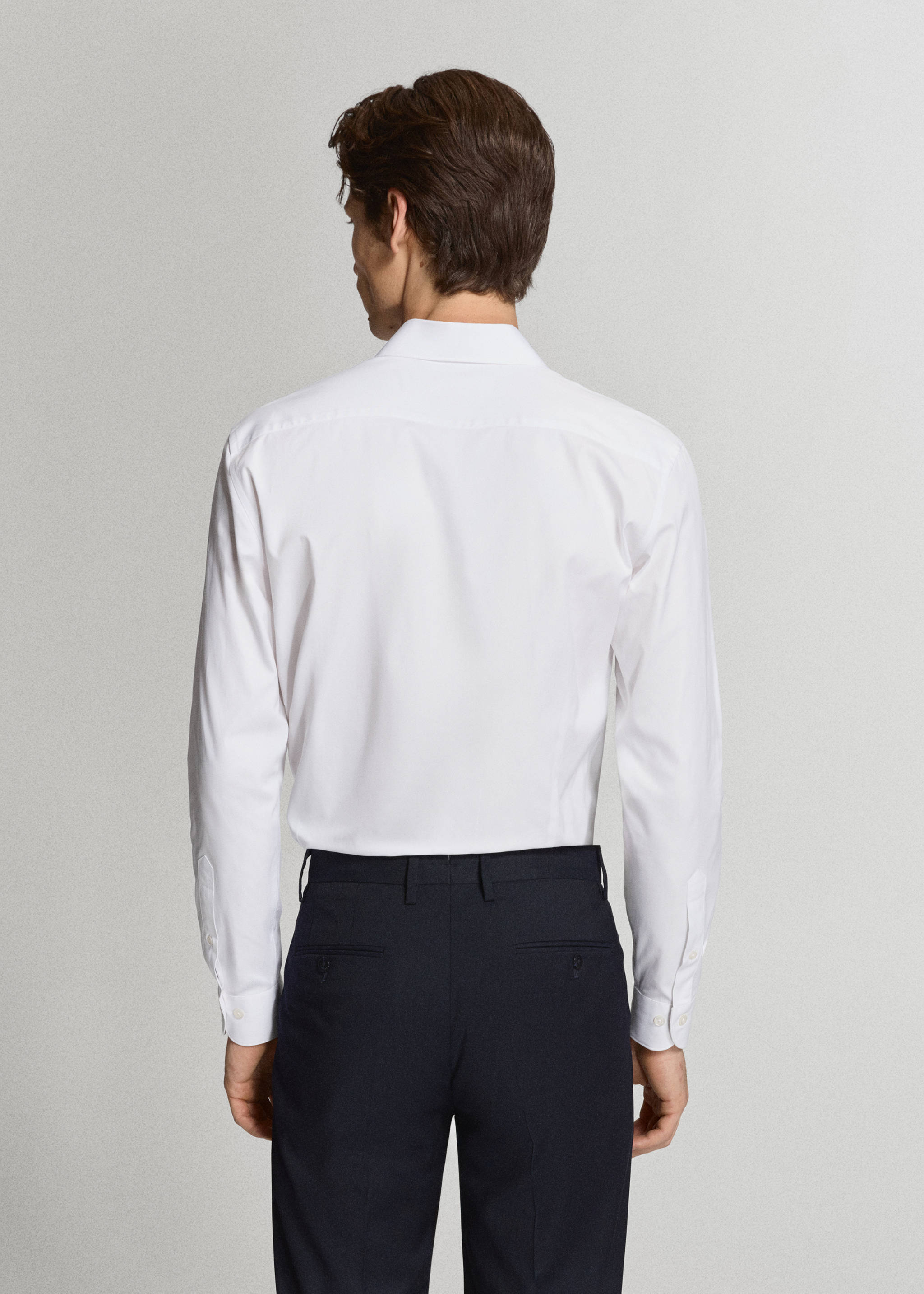 Slim fit shirt 100% Giza cotton - Reverse of the article