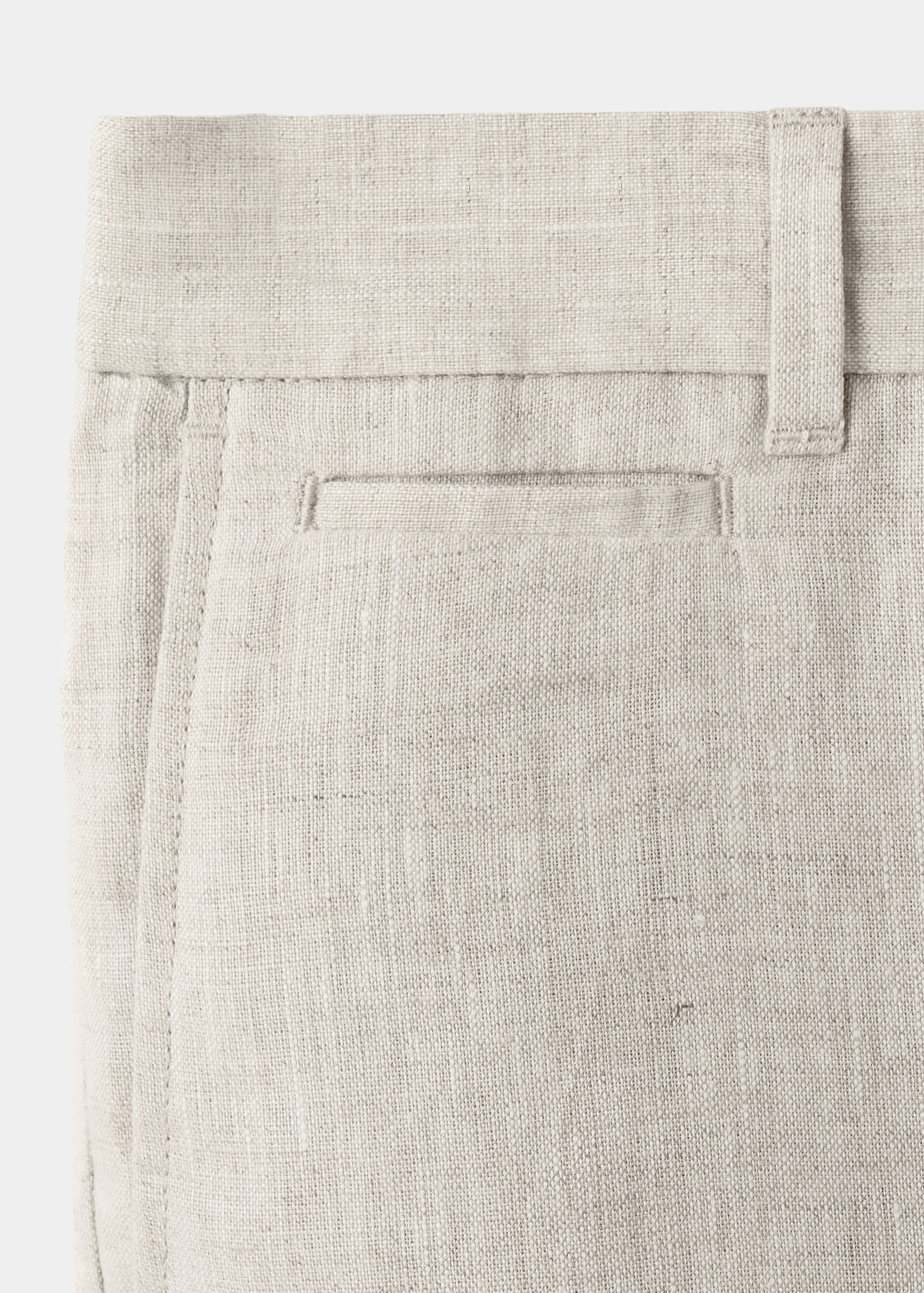 Bermudas slim fit 100% lino - Detalle del artículo 0