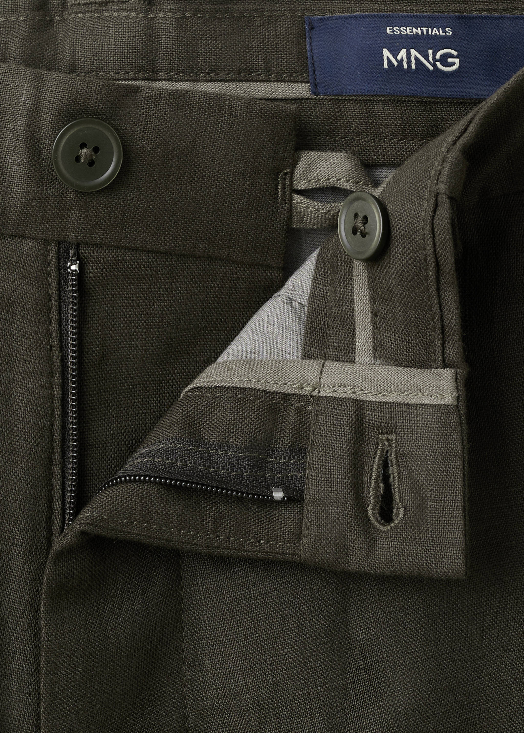 Bermudas slim fit 100% lino - Detalle del artículo 8