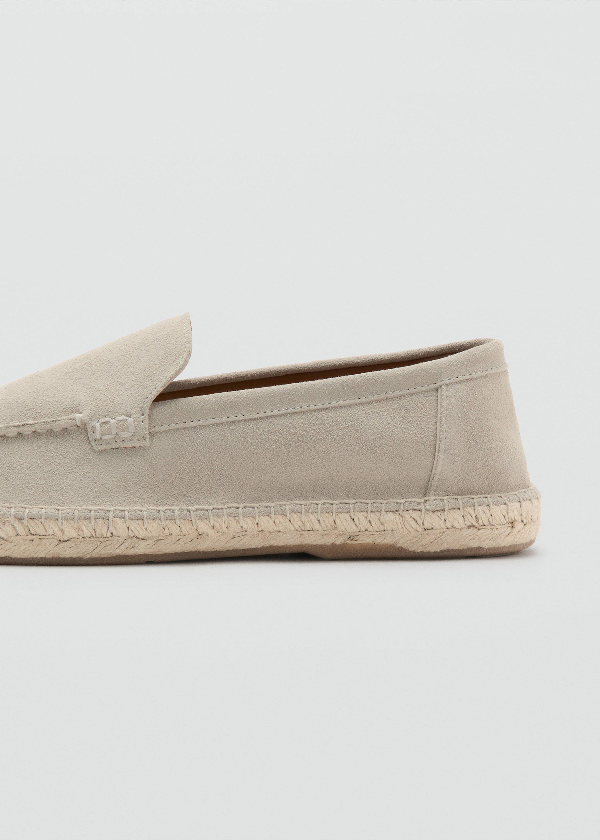 Jute leather shoe - Details of the article 1, Sand. Ref: 27066711-00.