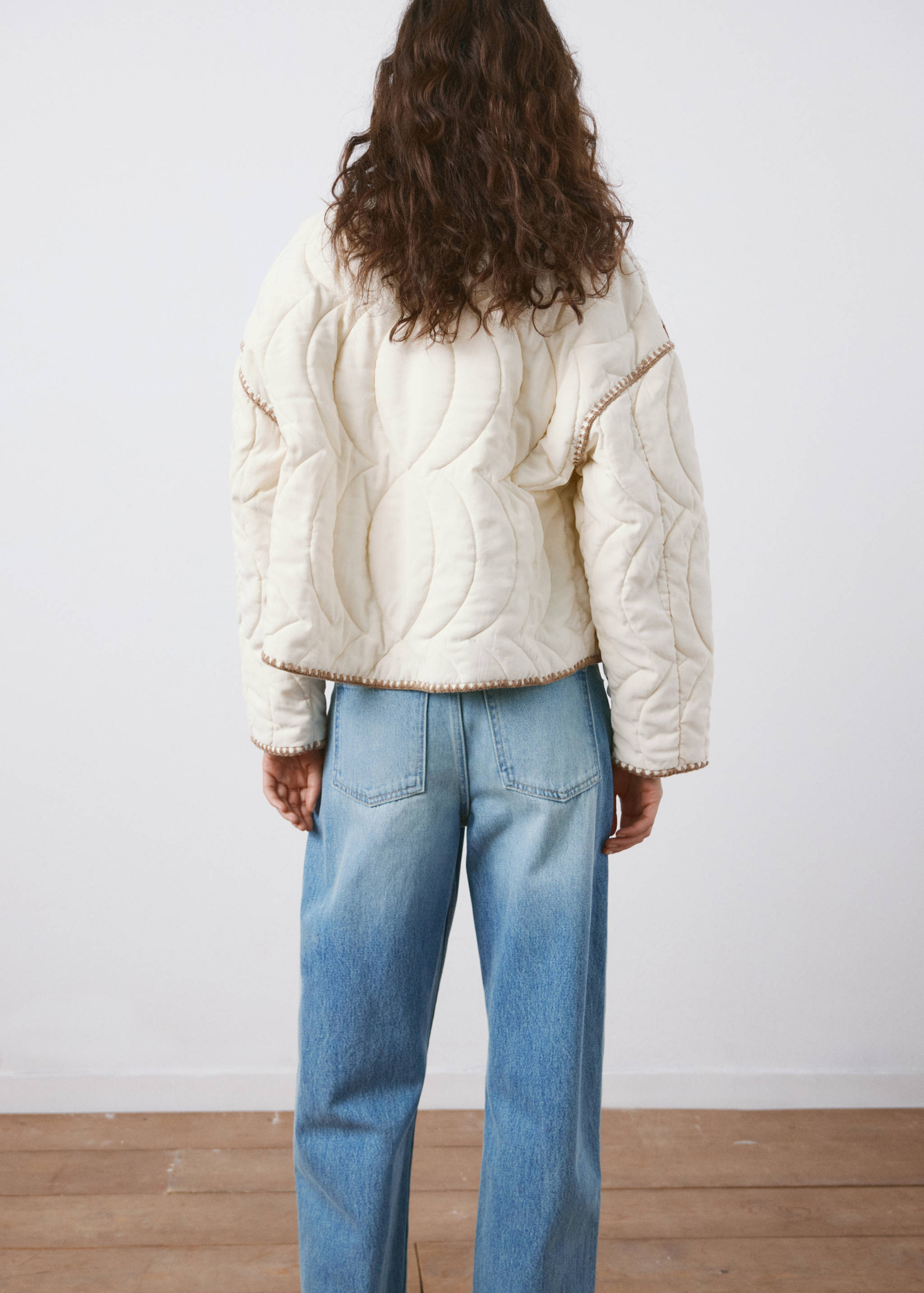 Veste rembourrée liserés contraste - Verso de l’article