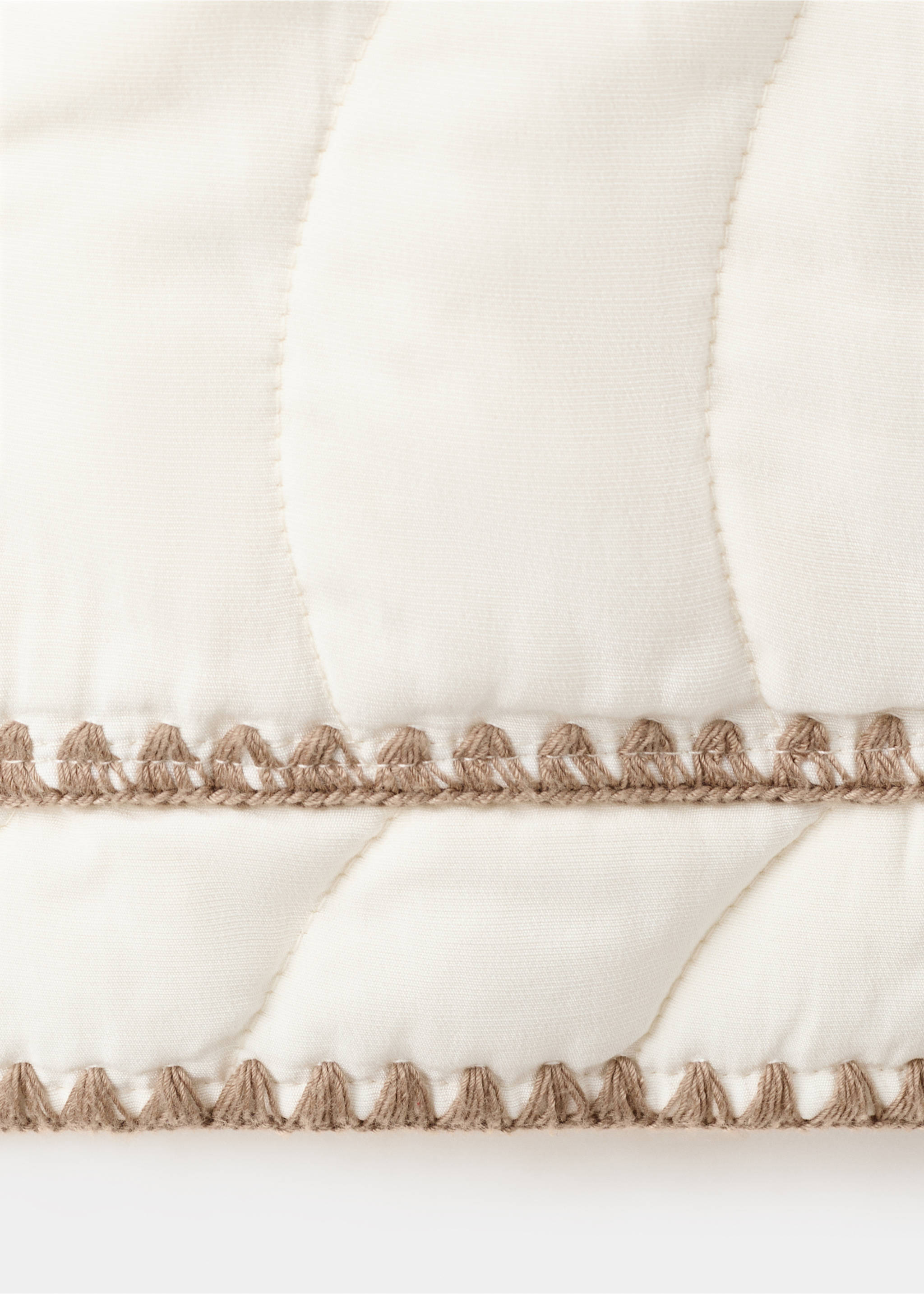 Veste rembourrée liserés contraste - Détail de l'article 0, Écru. Ref: 27066713-00.