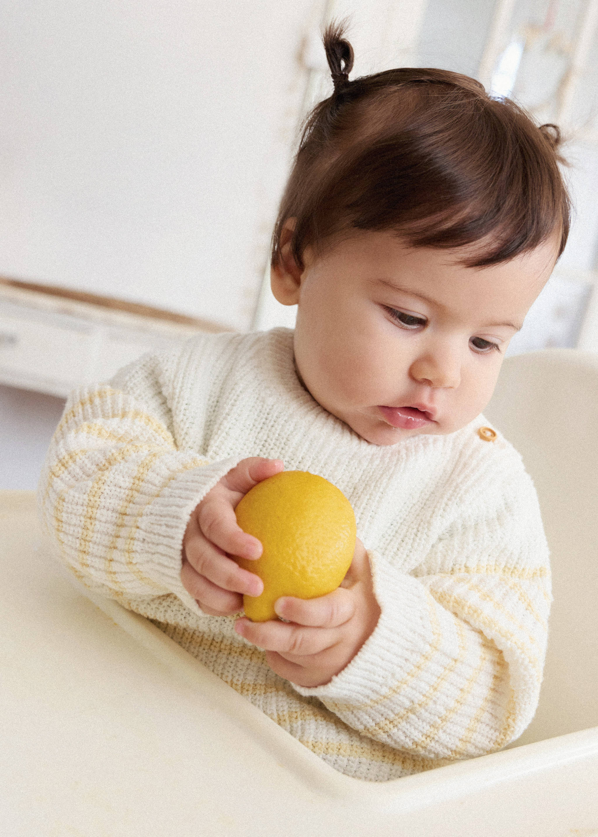 Knit striped sweater - Details of the article 5