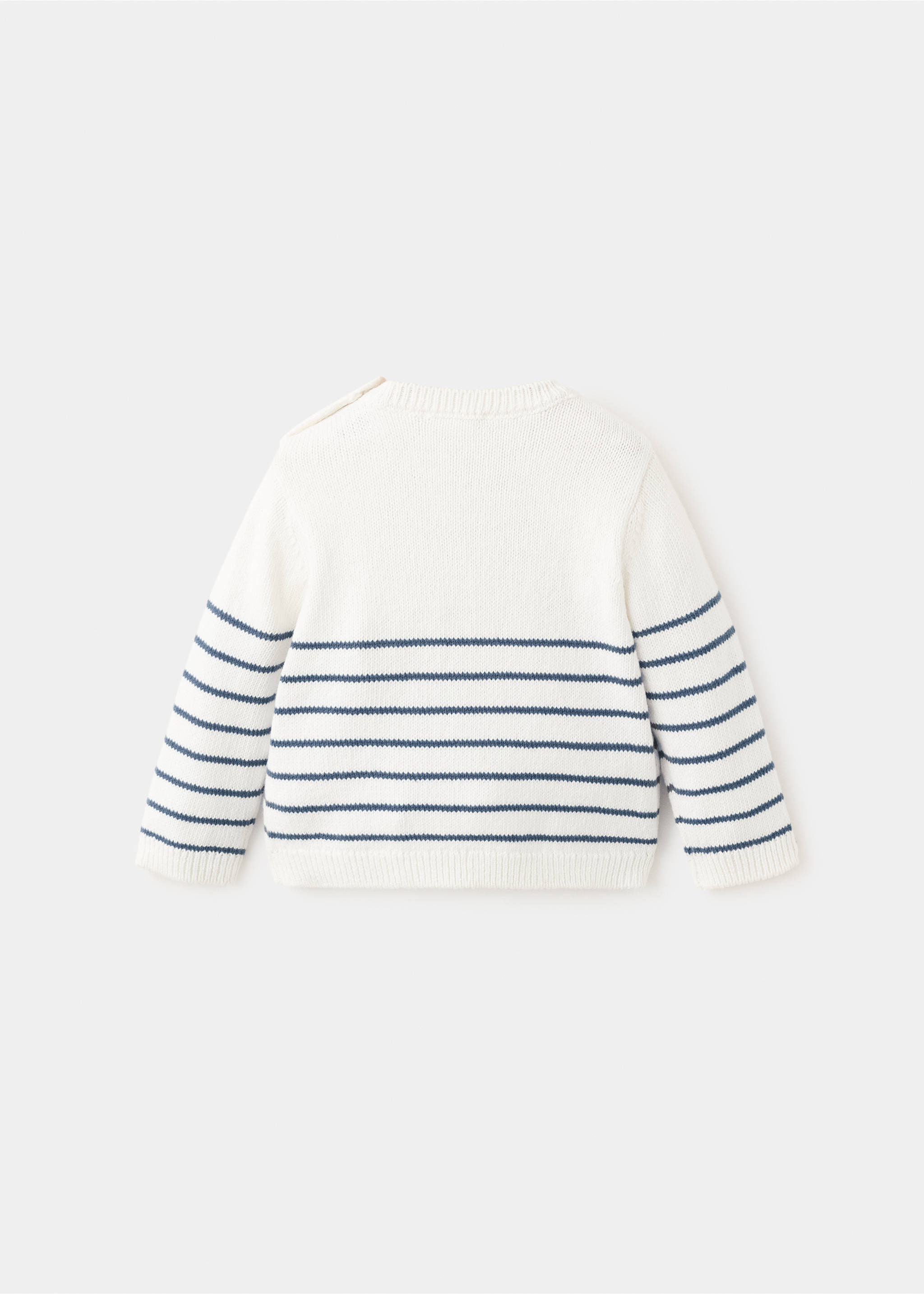 Knit striped sweater - Reverse of the article, Blue. Ref: 27066717-00.