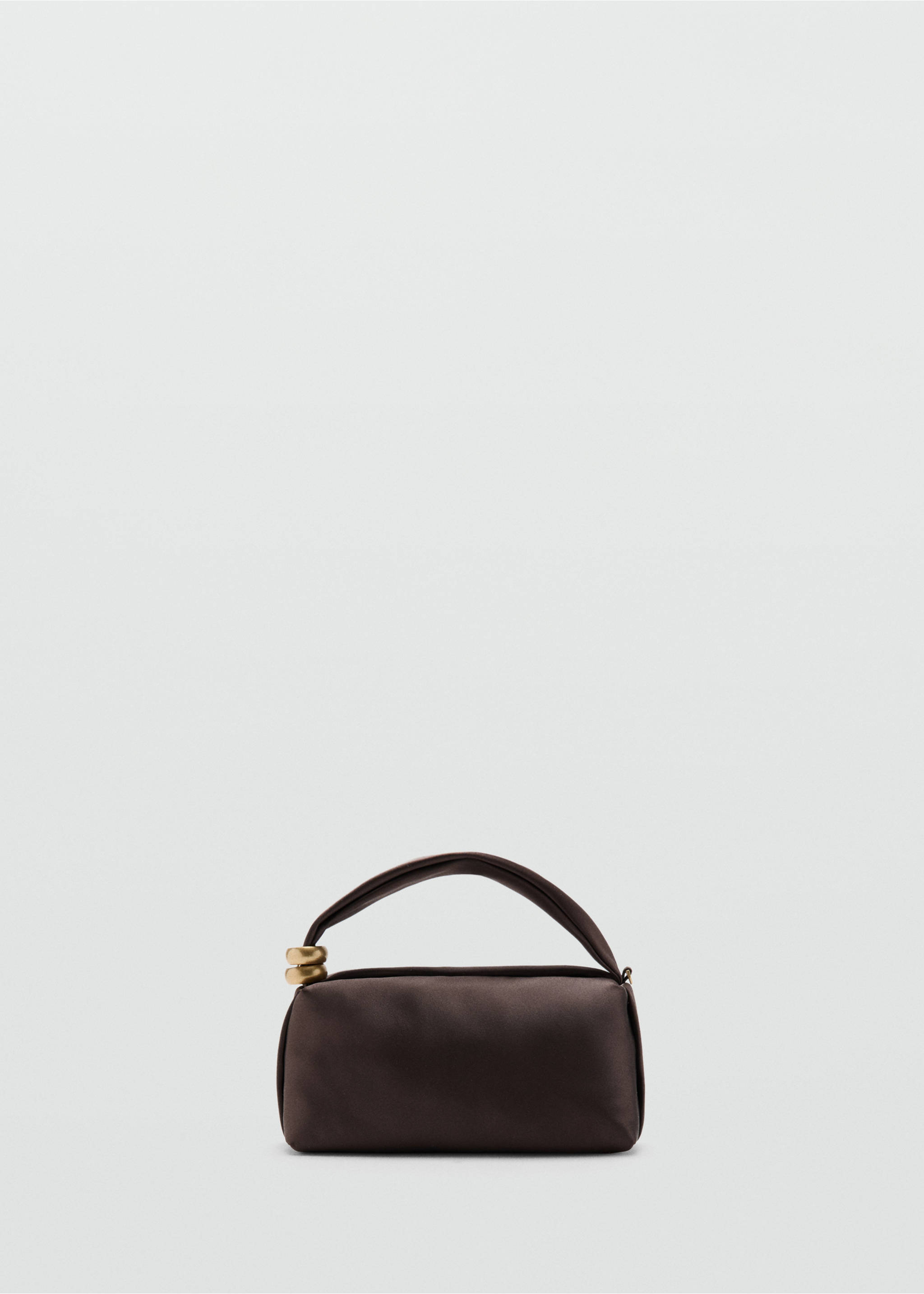 Metallic detail handbag - Article without model, Chocolate. Ref: 27066719-00.