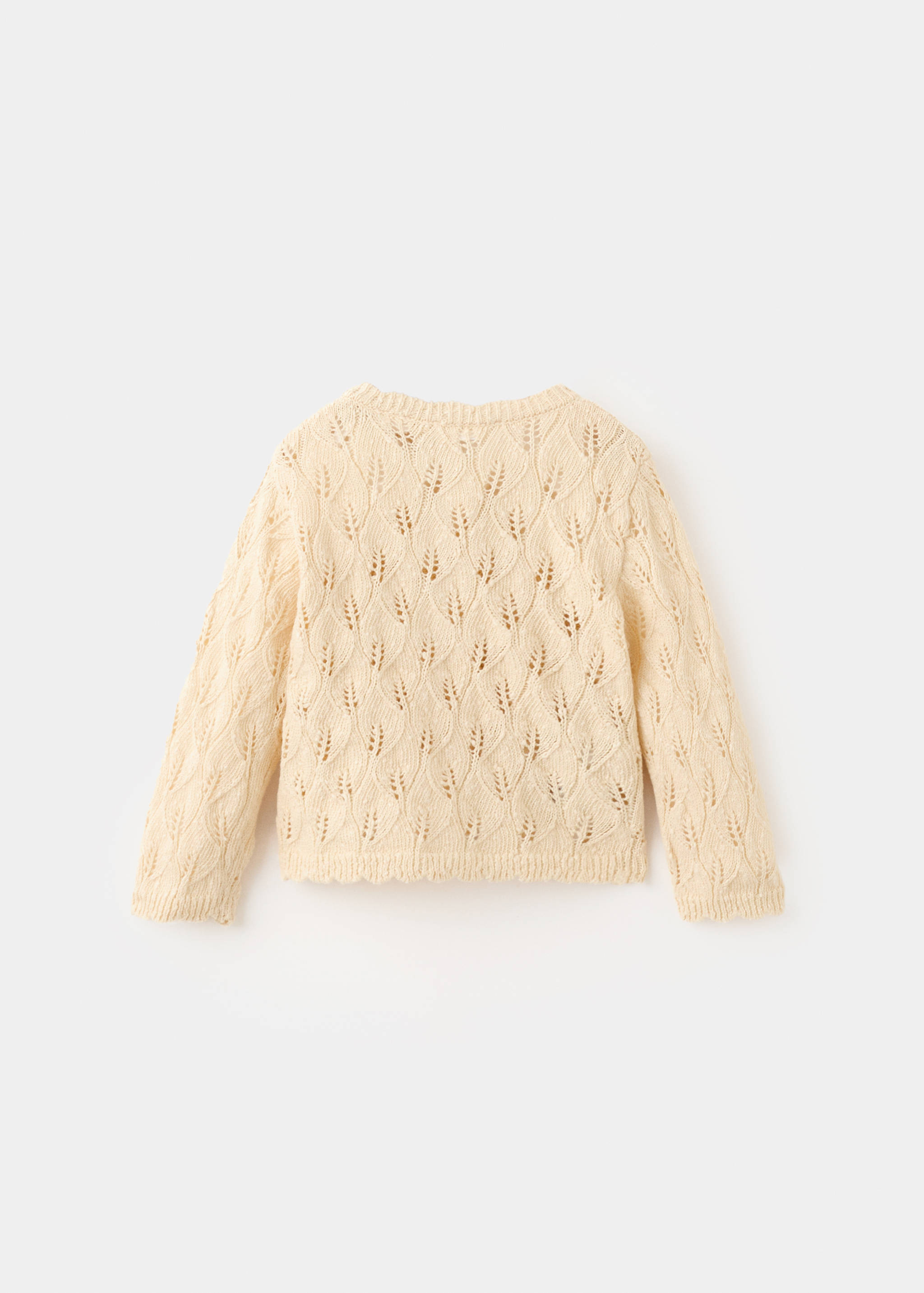 Openwork knit cardigan - Reverse of the article