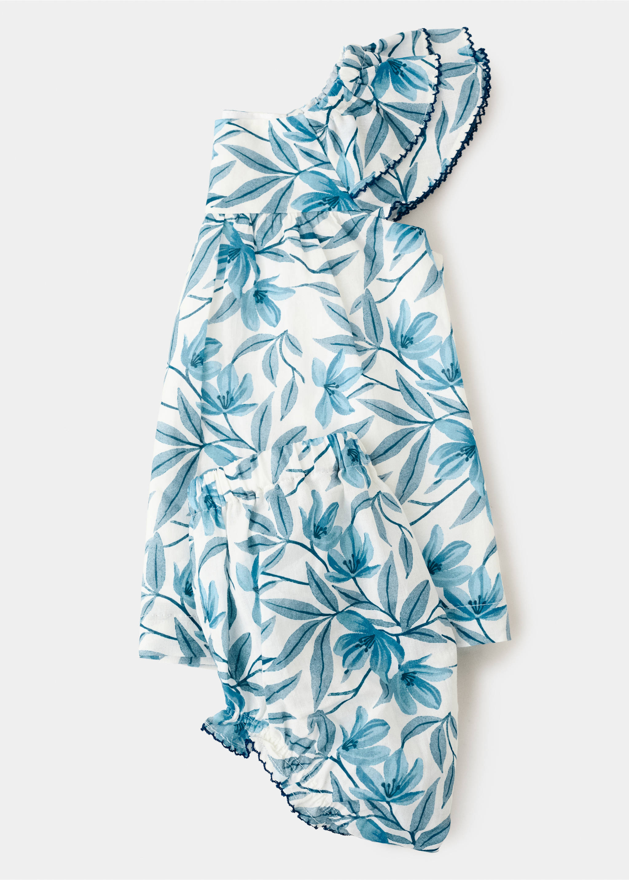 Vestido y ranita flores - Detalle del artículo 0, Azul. Ref: 27066724-00.