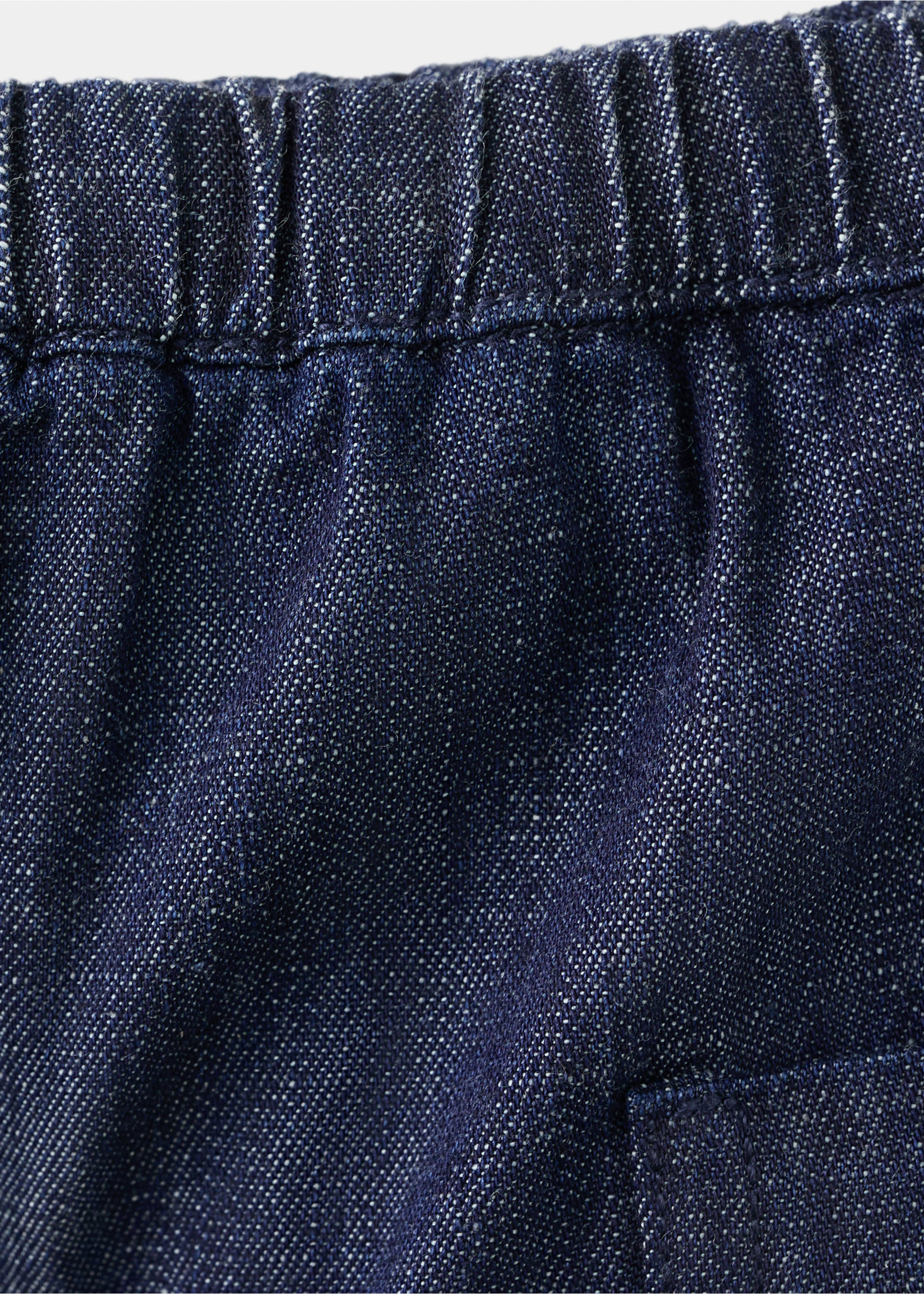 Shorts algodón detalle bolsillos - Detalle del artículo 8, Azul oscuro. Ref: 27066725-00.