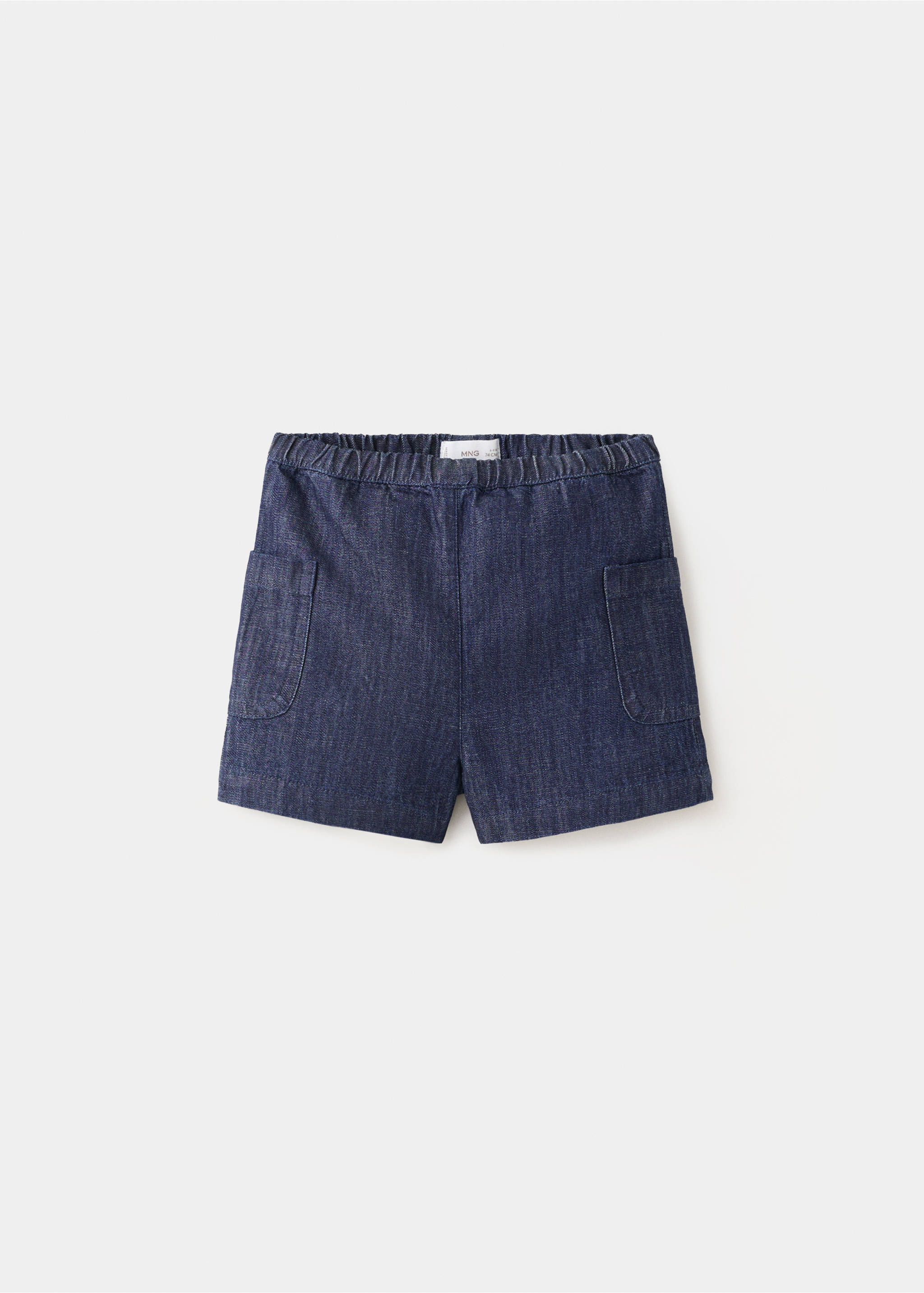 Cotton shorts with pocket details - Article without model, Dark Blue. Ref: 27066725-00.