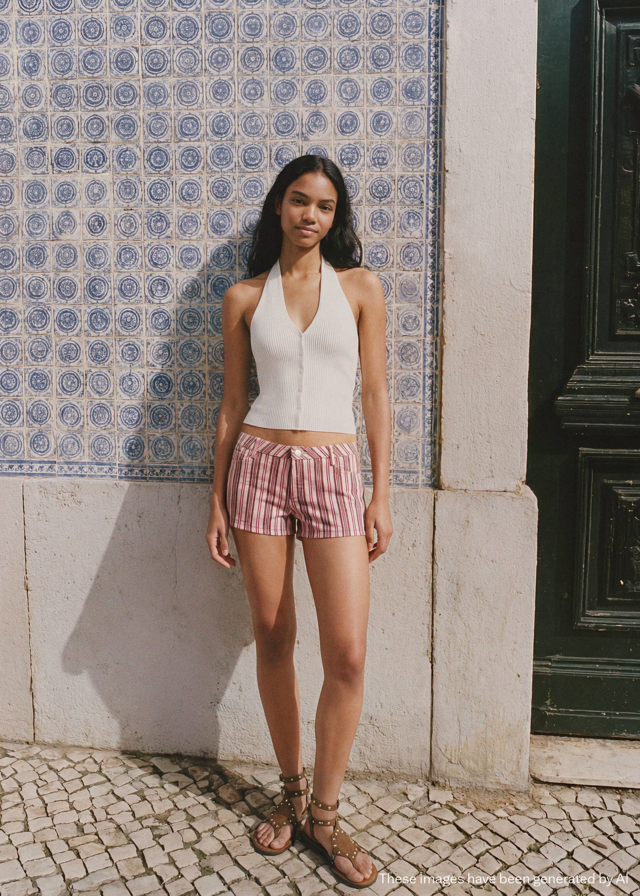 Minishorts ratlles - Pla general