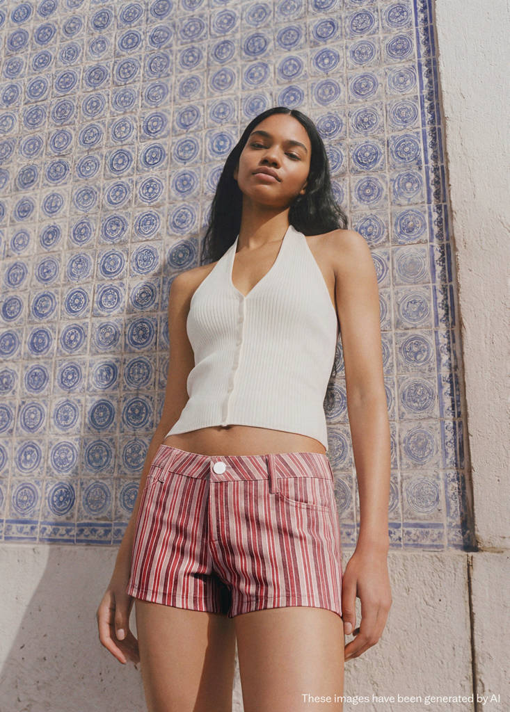 Mini shorts rayas