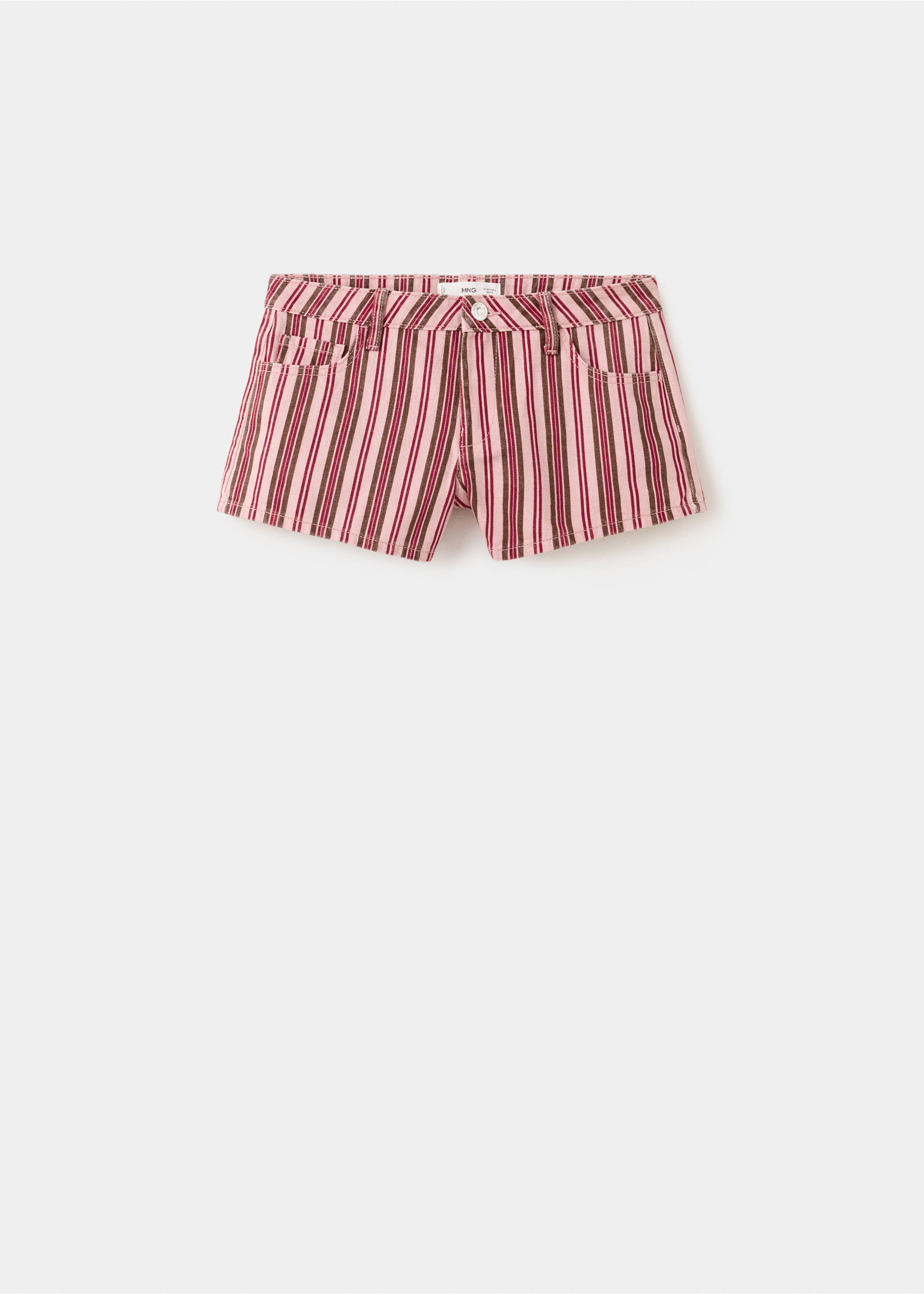 Minishorts ratlles - Article sense model, Rosa pastel. Ref: 27066726-00.