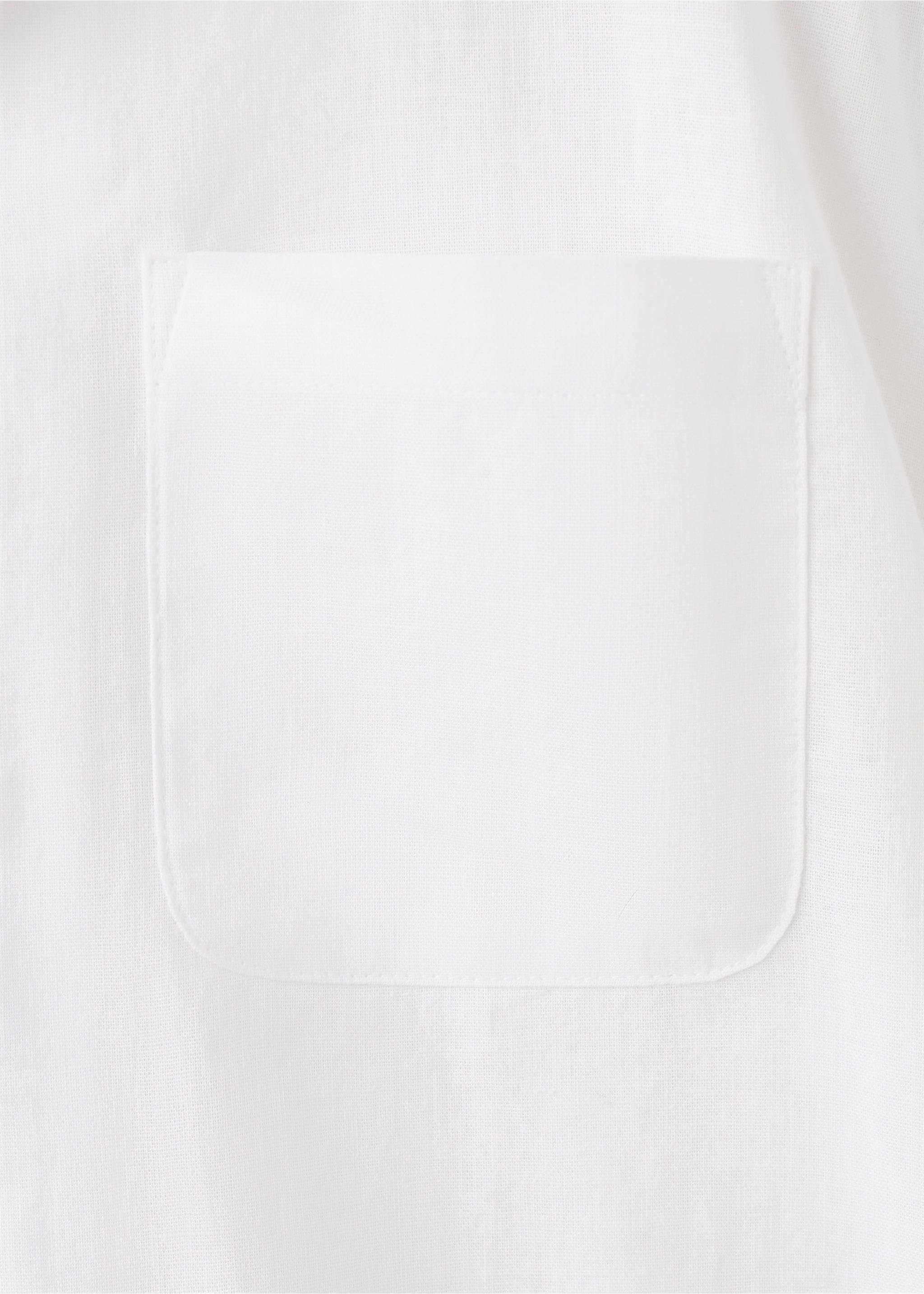Camisa manga corta lino - Detalle del artículo 0, Blanco. Ref: 27066727-00.
