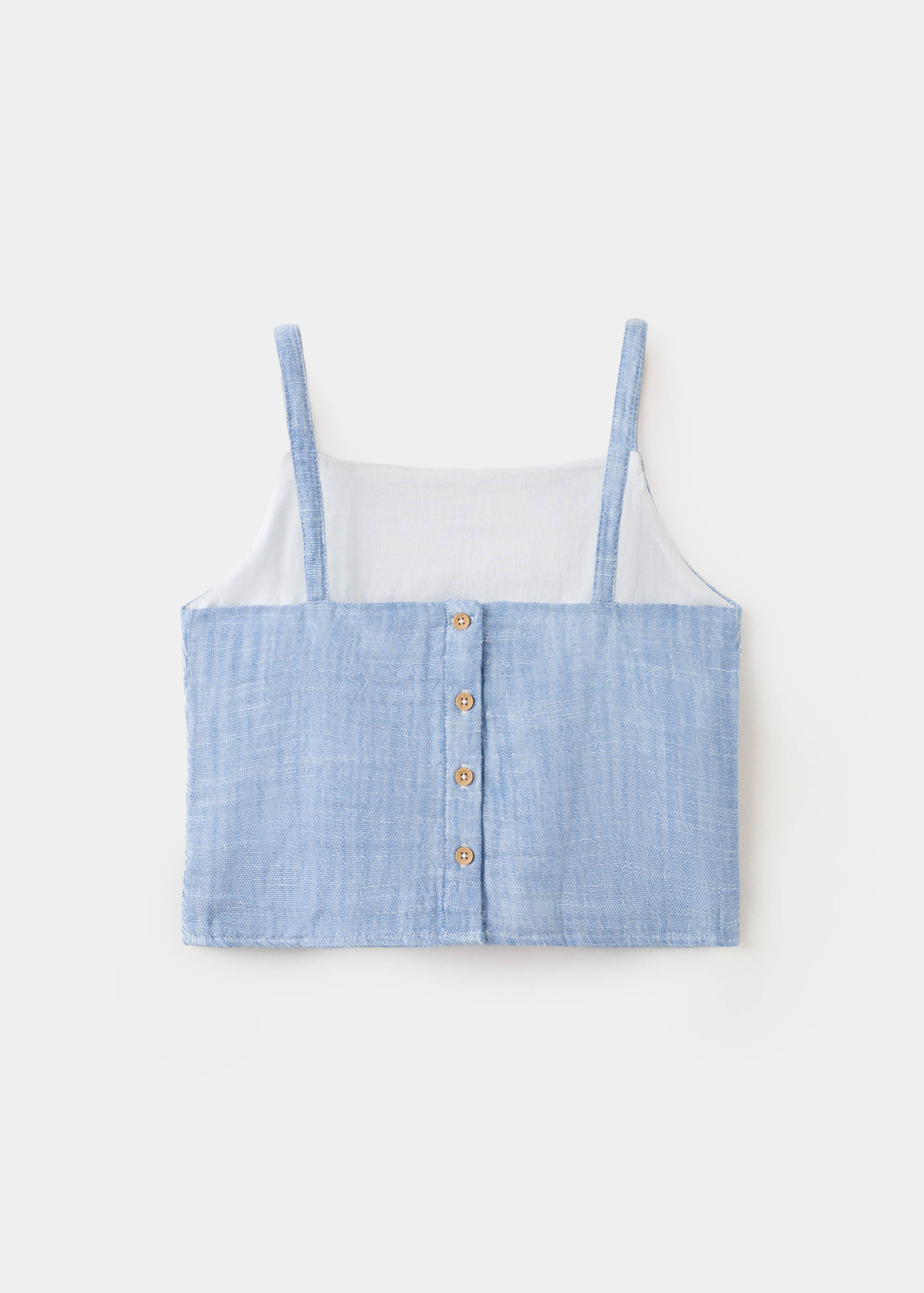 Embroidered cotton blouse - Reverse of the article