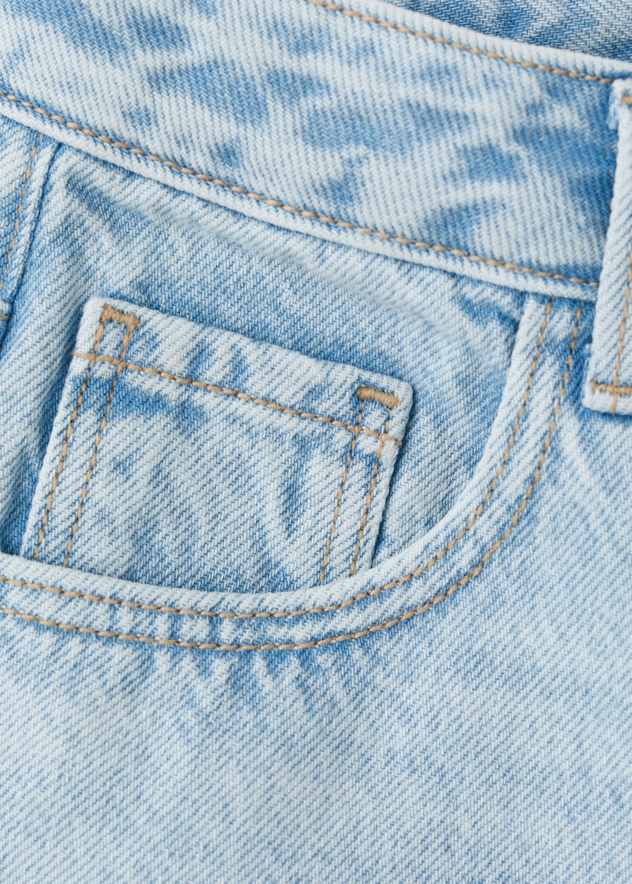 Baggy denim bermudas - Details of the article 0