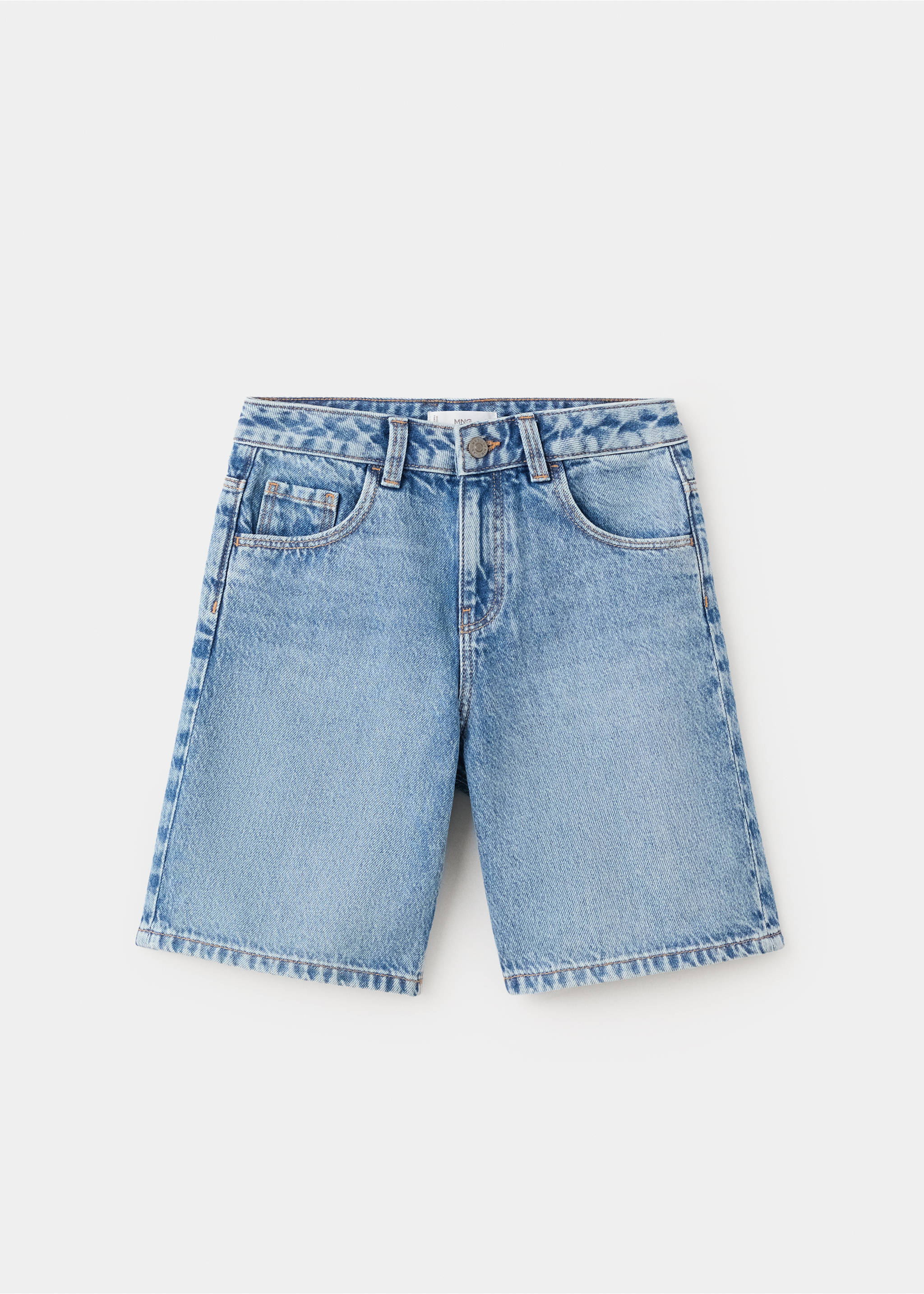 Baggy denim bermudas - Article without model, Medium Blue. Ref: 27066732-00.