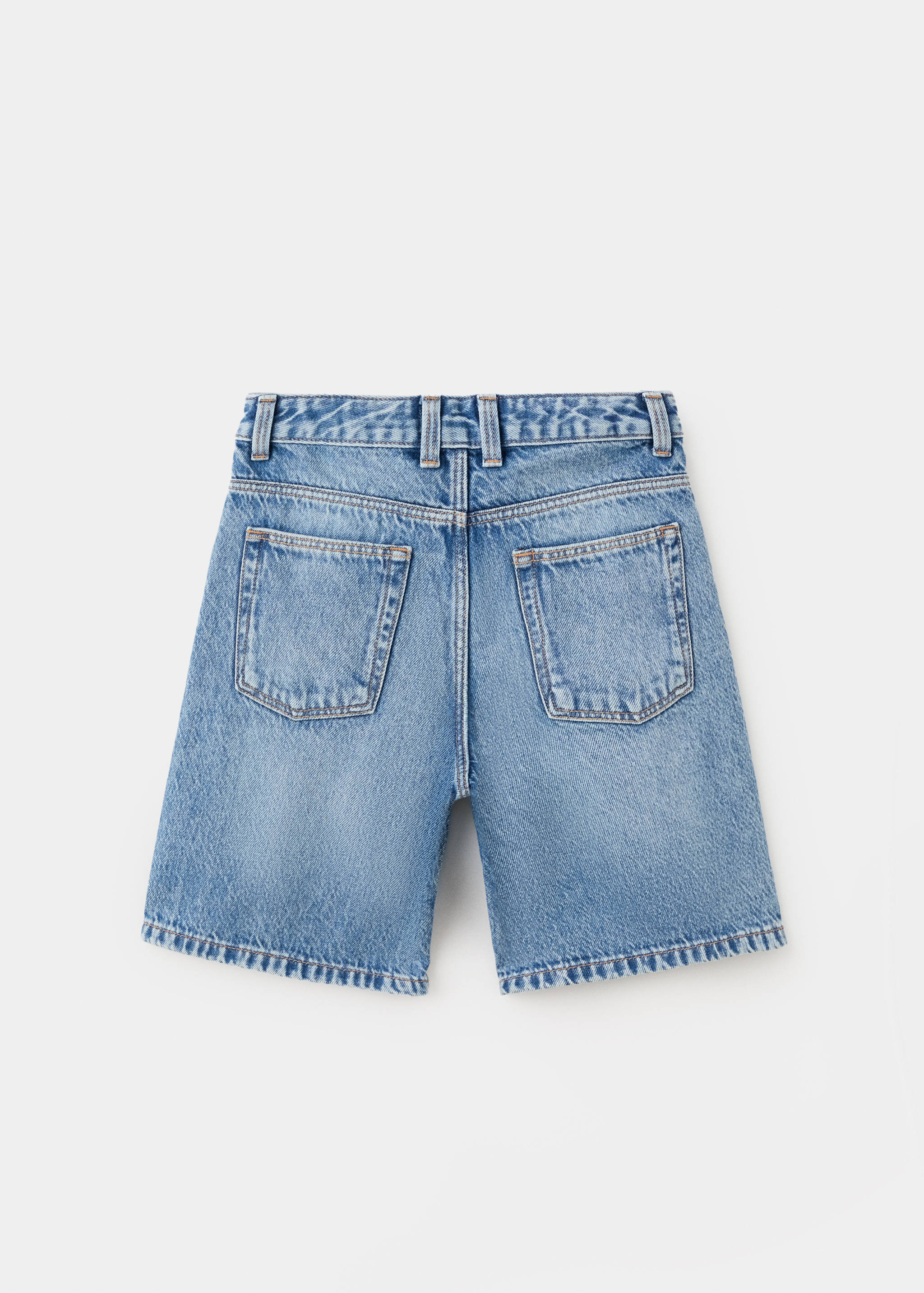 Baggy denim Bermuda shorts - Reverse of the article