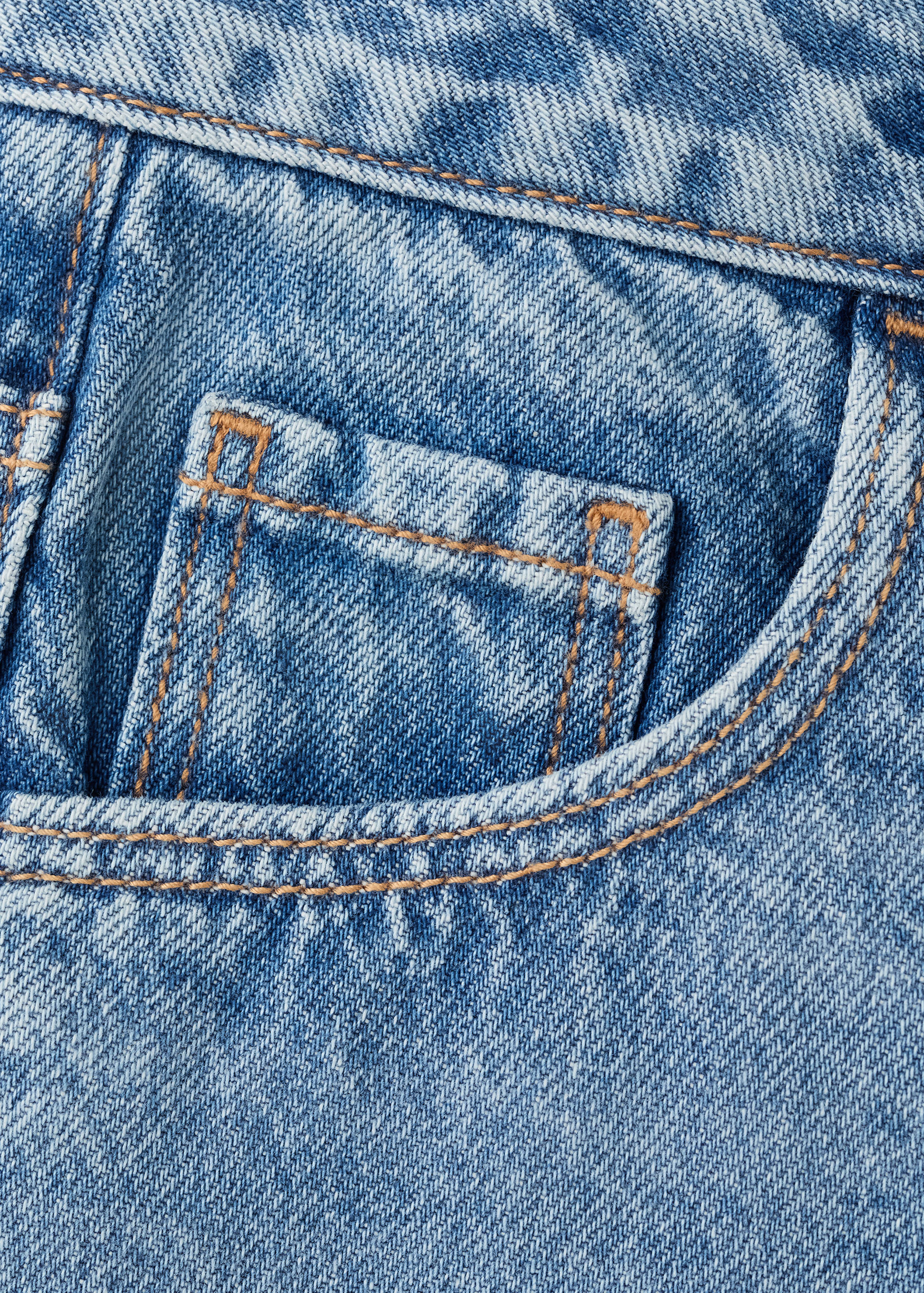 Baggy denim bermudas - Details of the article 0
