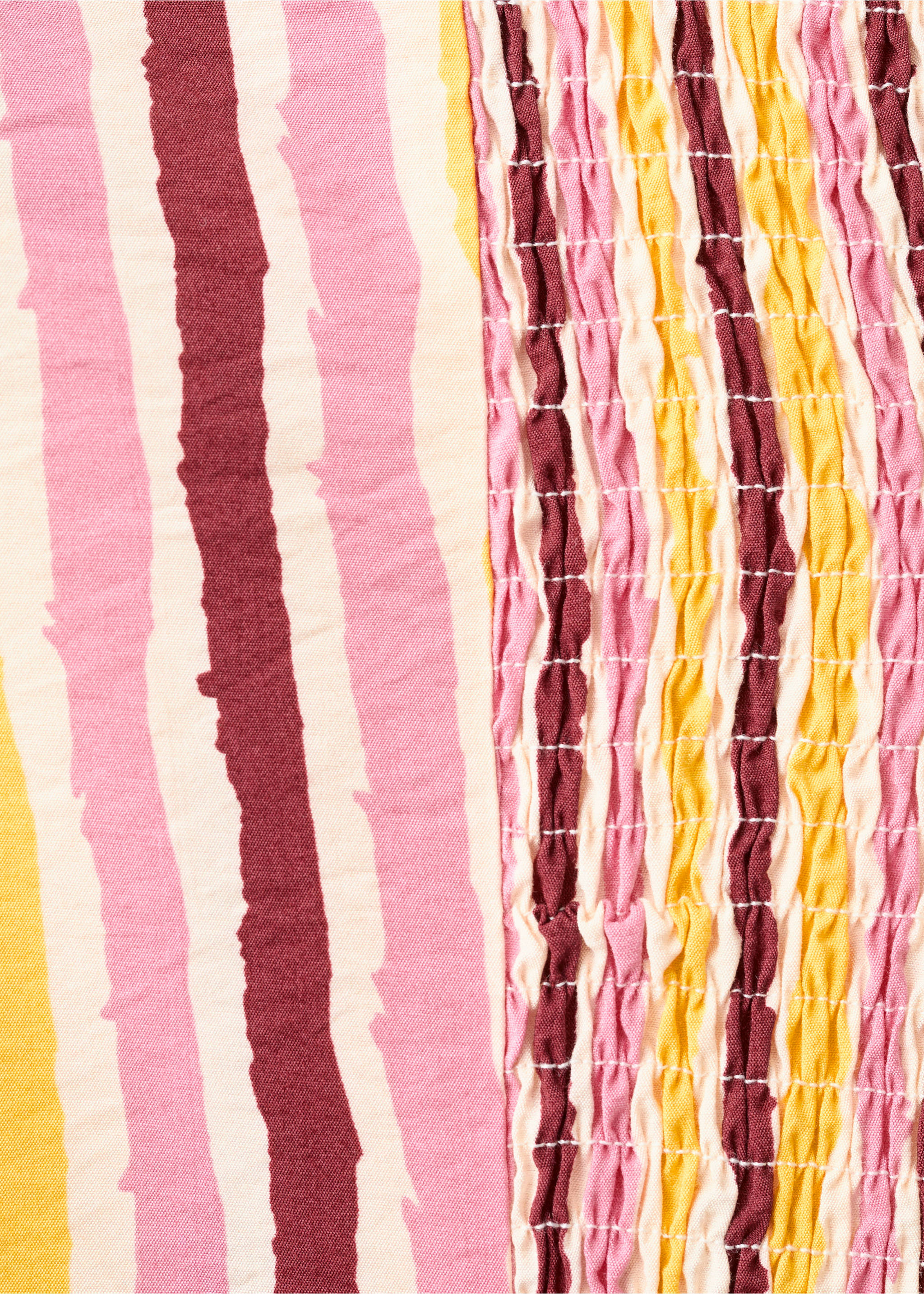 Top bez ramiączek w paski - Szczegóły artykułu 0, musztardowy. Ref: 27066735-00.