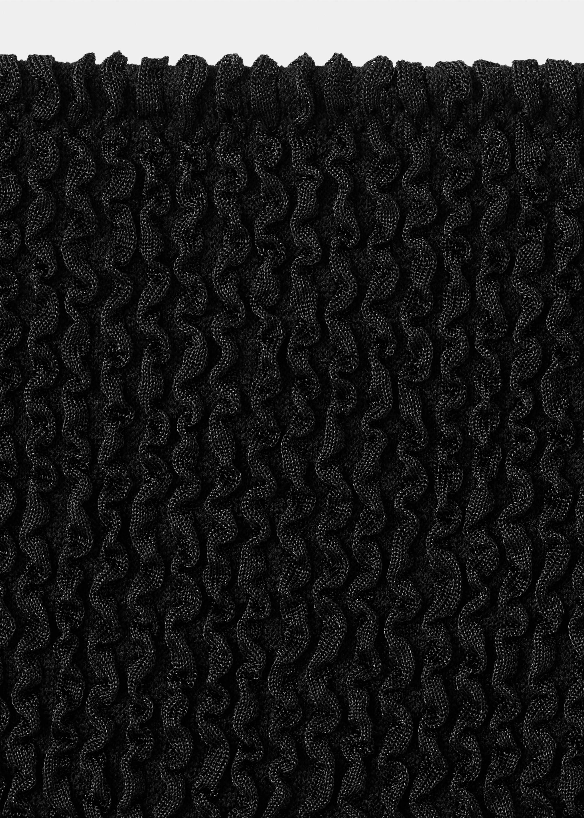 Textured swimsuit with straps - Details of the article 8, Black. Ref: 27066736-00.