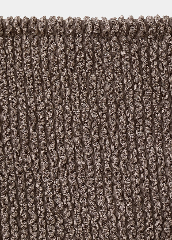 Textured swimsuit with straps — Light/Pastel Brown