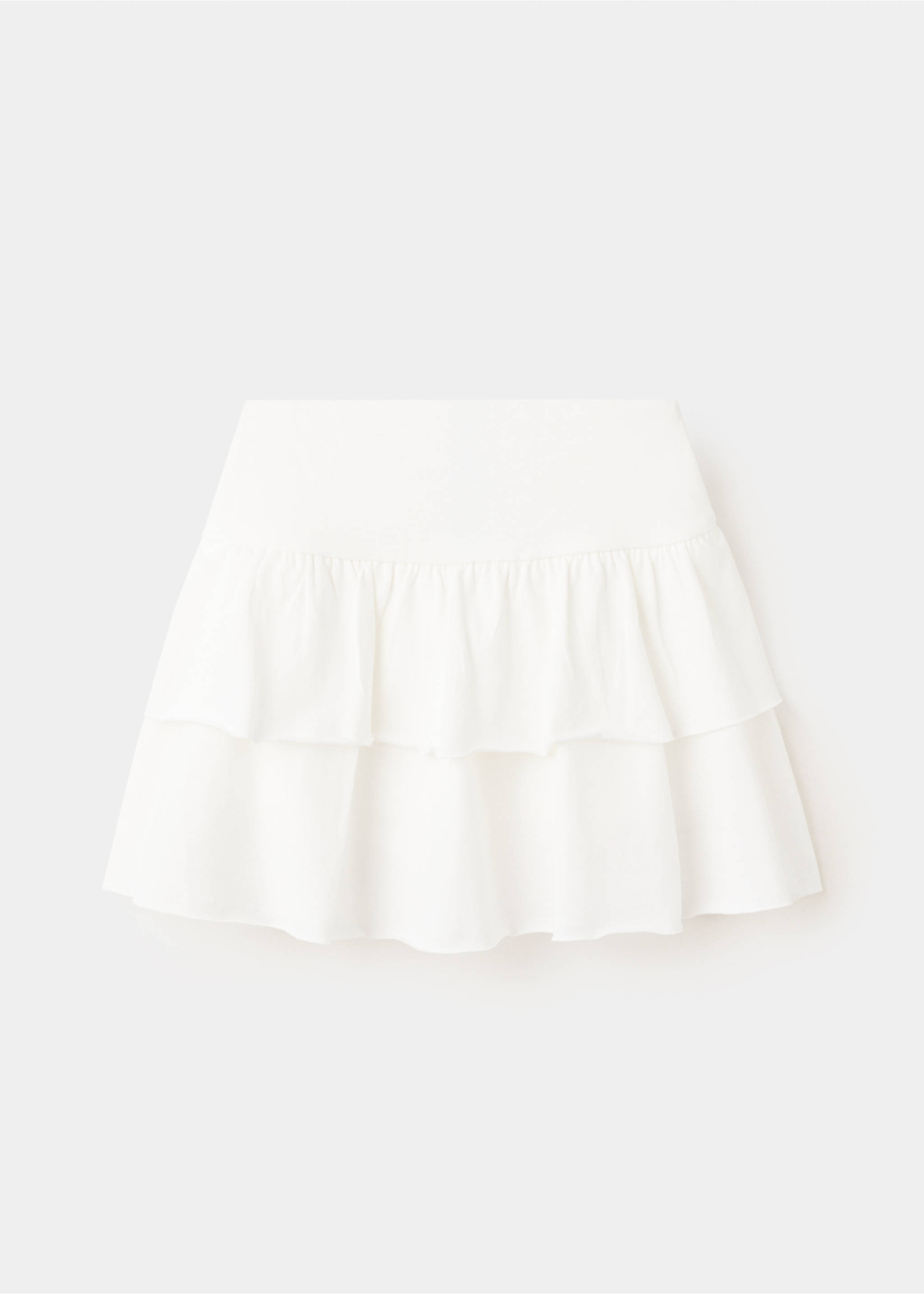 Falda algodón volantes - Artículo sin modelo, Blanco roto. Ref: 27066738-00.