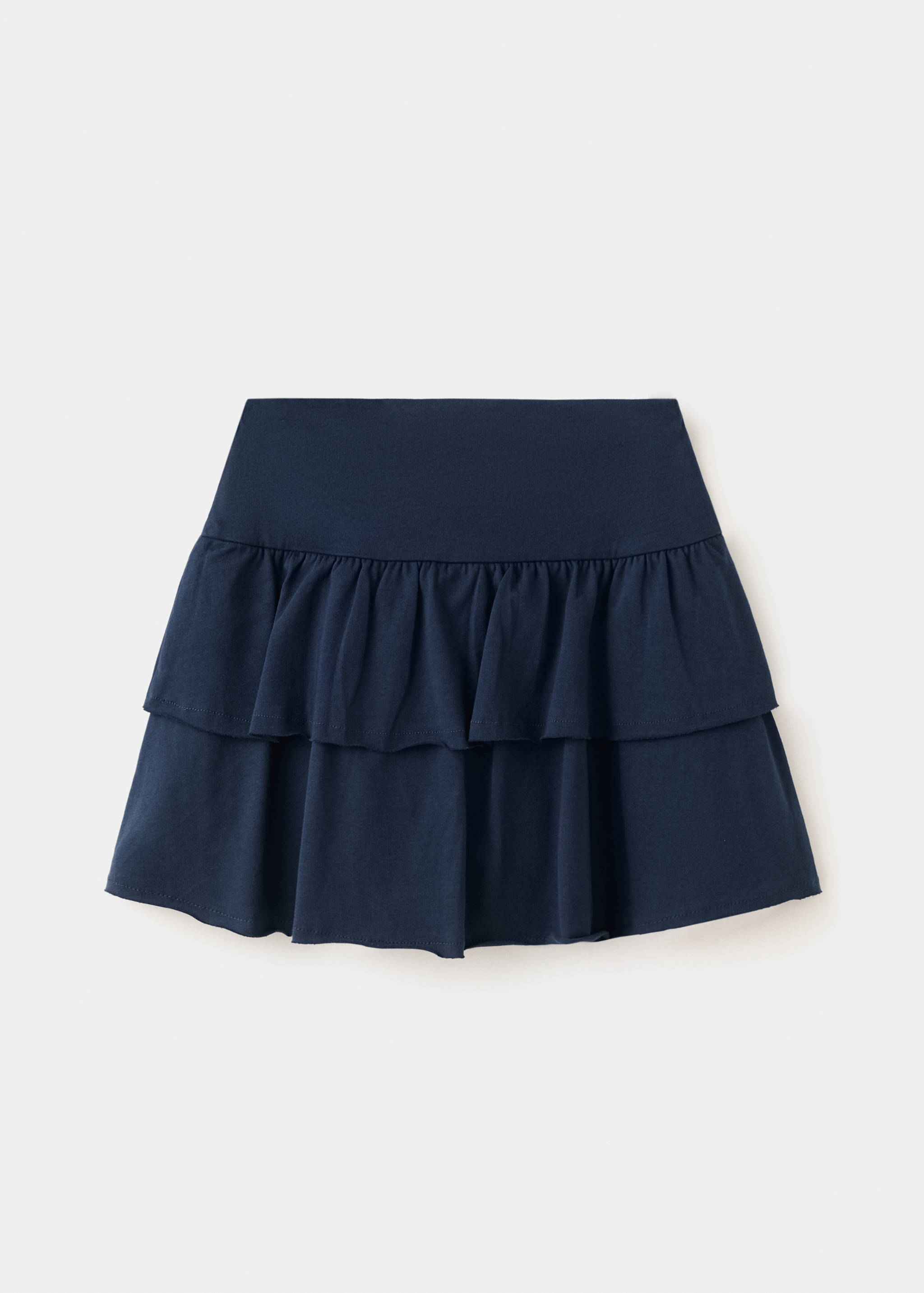 Ruffled cotton skirt - Reverse of the article