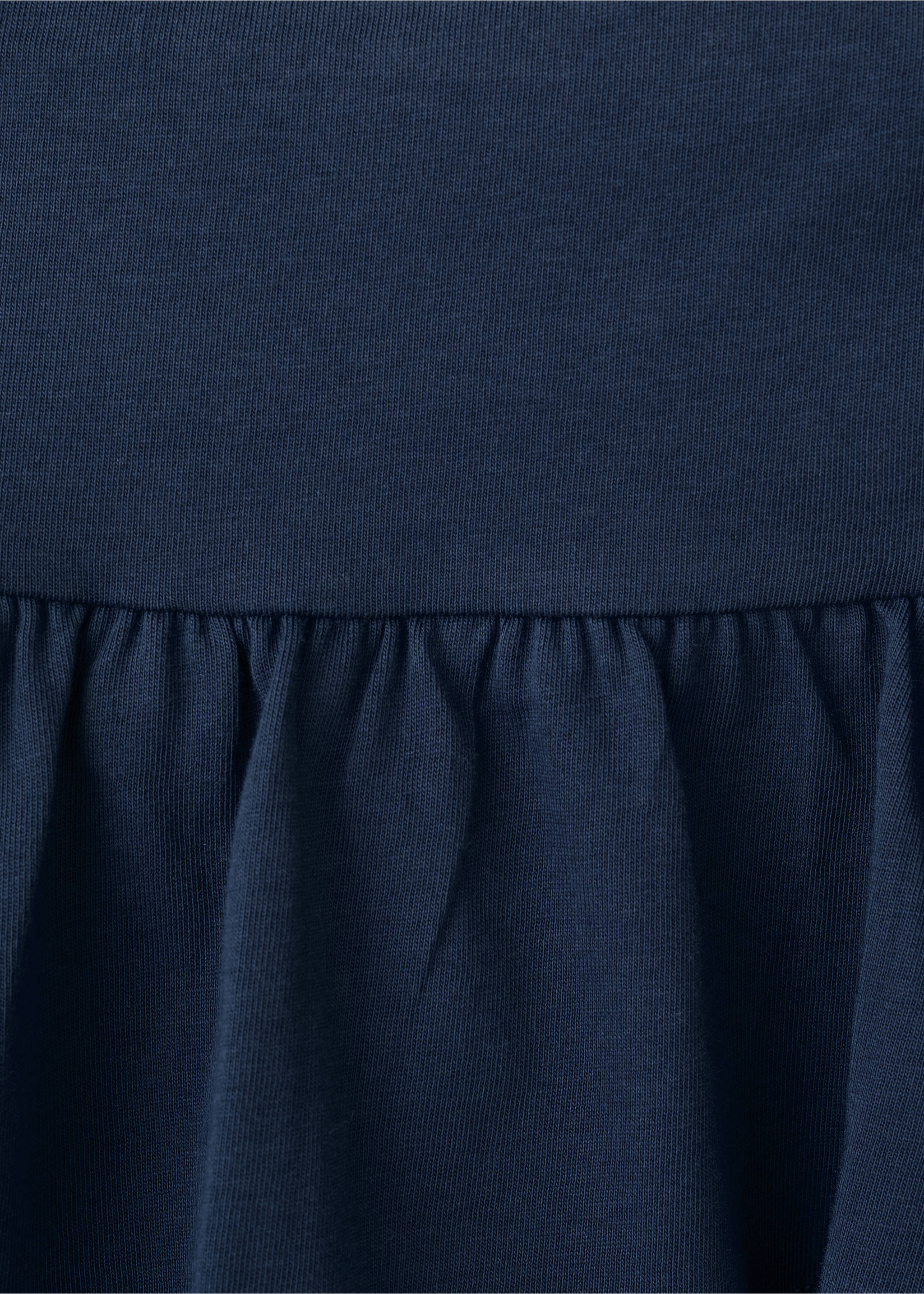 Ruffled cotton skirt - Details of the article 8, Navy. Ref: 27066738-00.