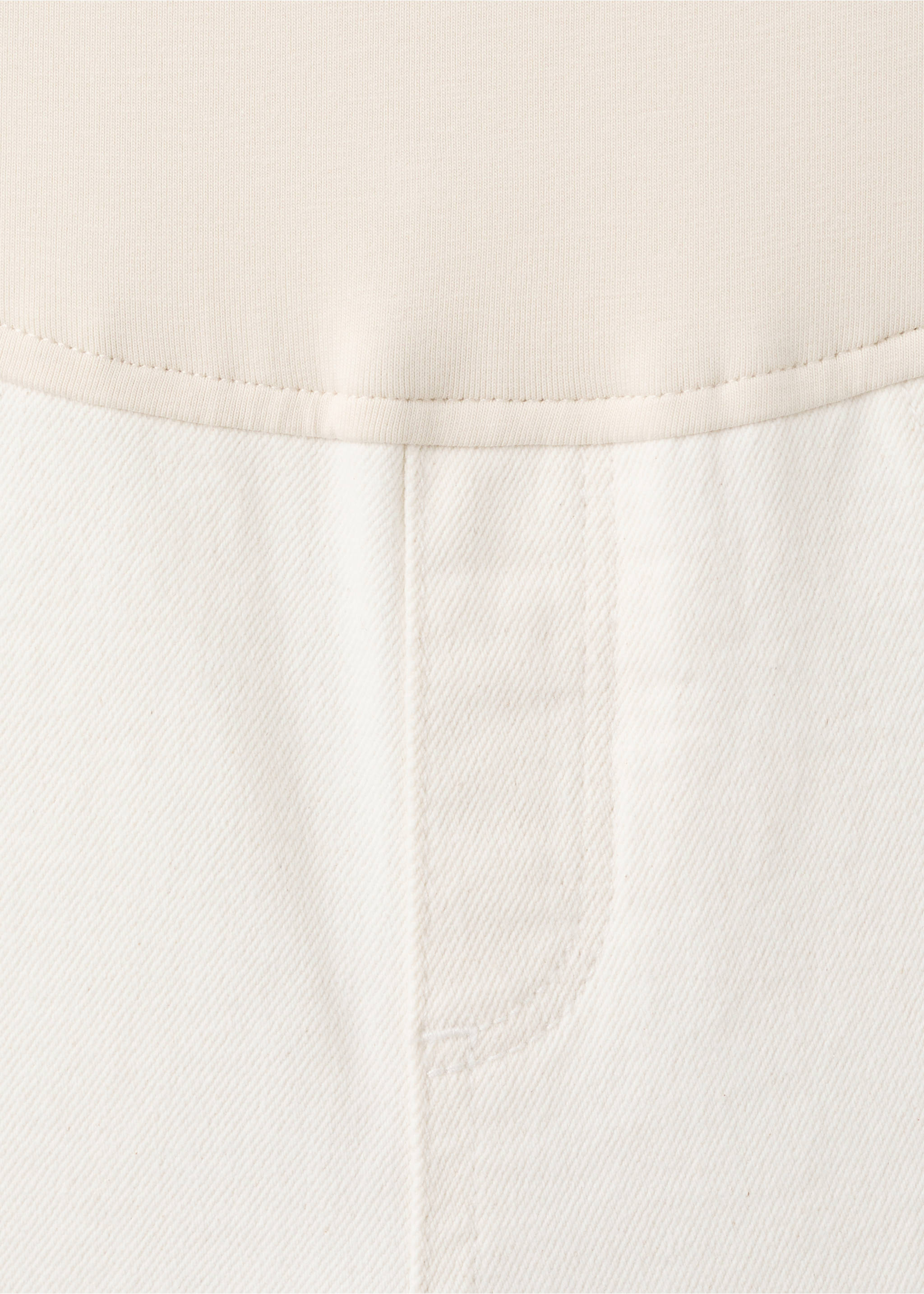 머터니티 플레어 크롭 진 - 상품 내역: 0, 오프 화이트. Ref: 27066741-00.