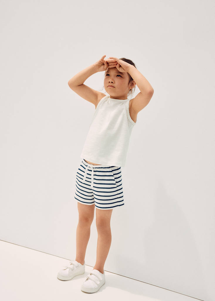 Shorts algodón rayas