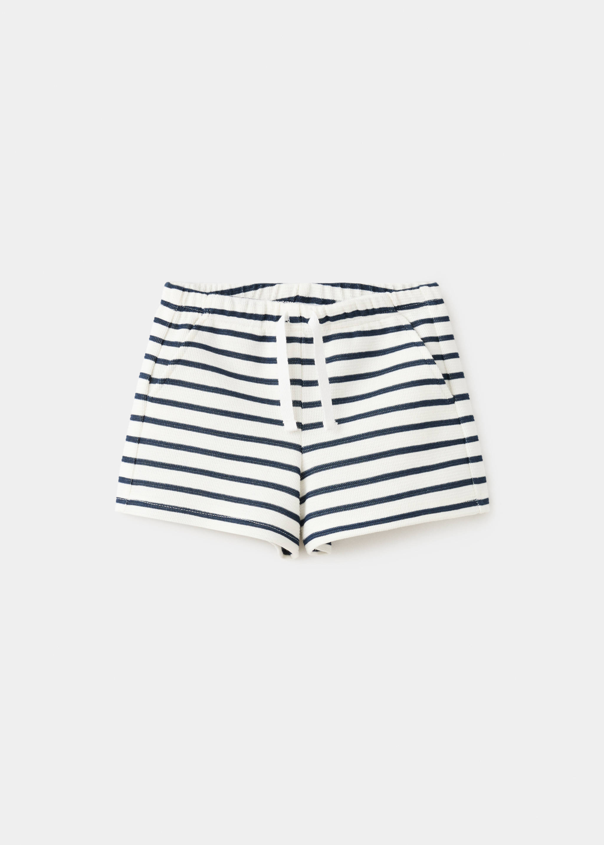 Striped cotton shorts - Article without model