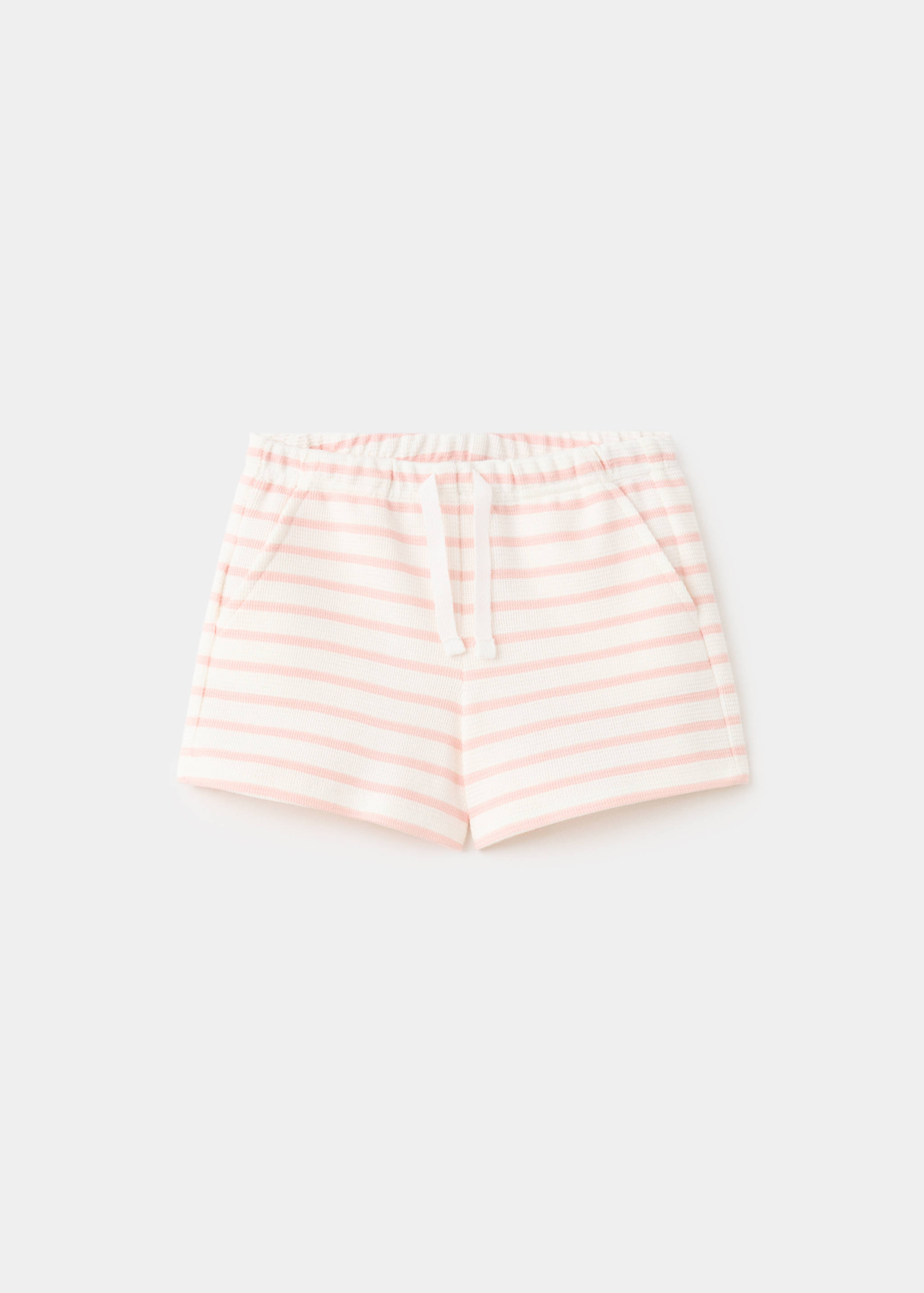 Striped cotton shorts - Article without model