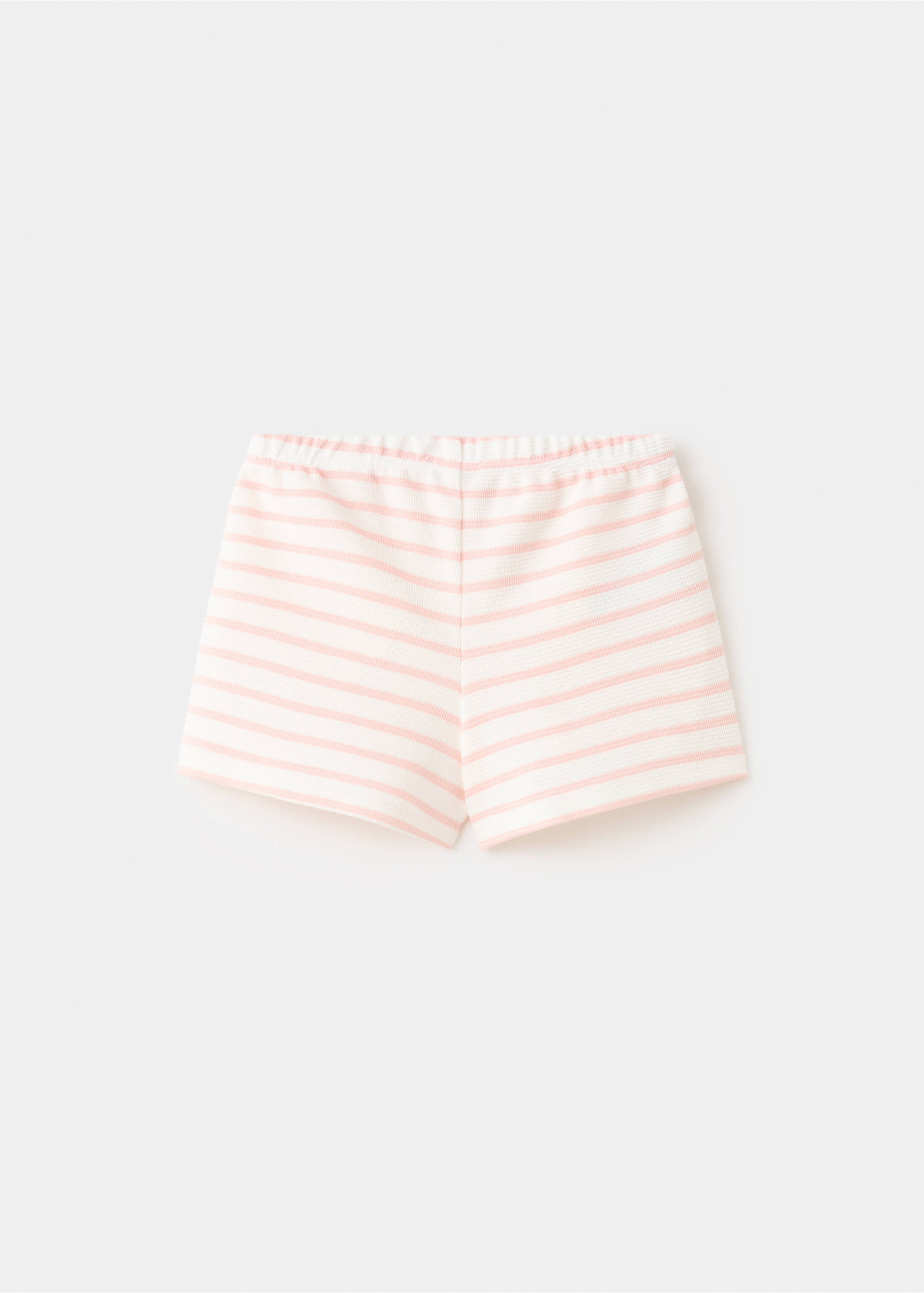 Striped cotton shorts - Reverse of the article, Pink. Ref: 27066745-00.