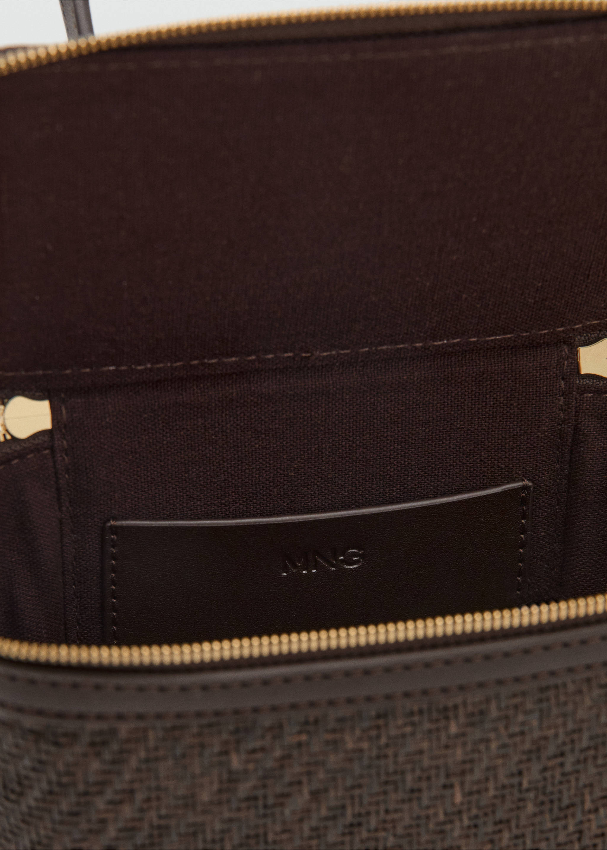 Trousse de toilette fibres naturelles fermeture Éclair - Détail de l'article 2, Chocolat. Ref: 27066748-00.