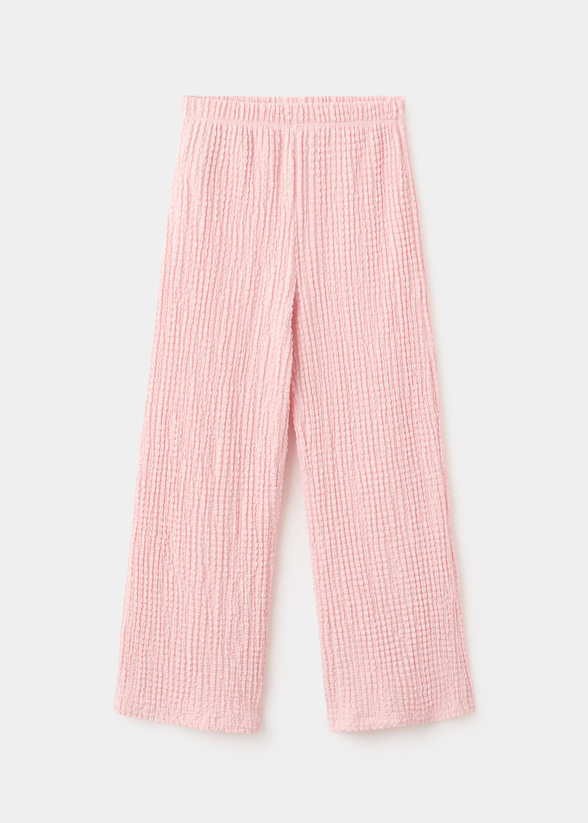 Textured flowy trousers - Article without model
