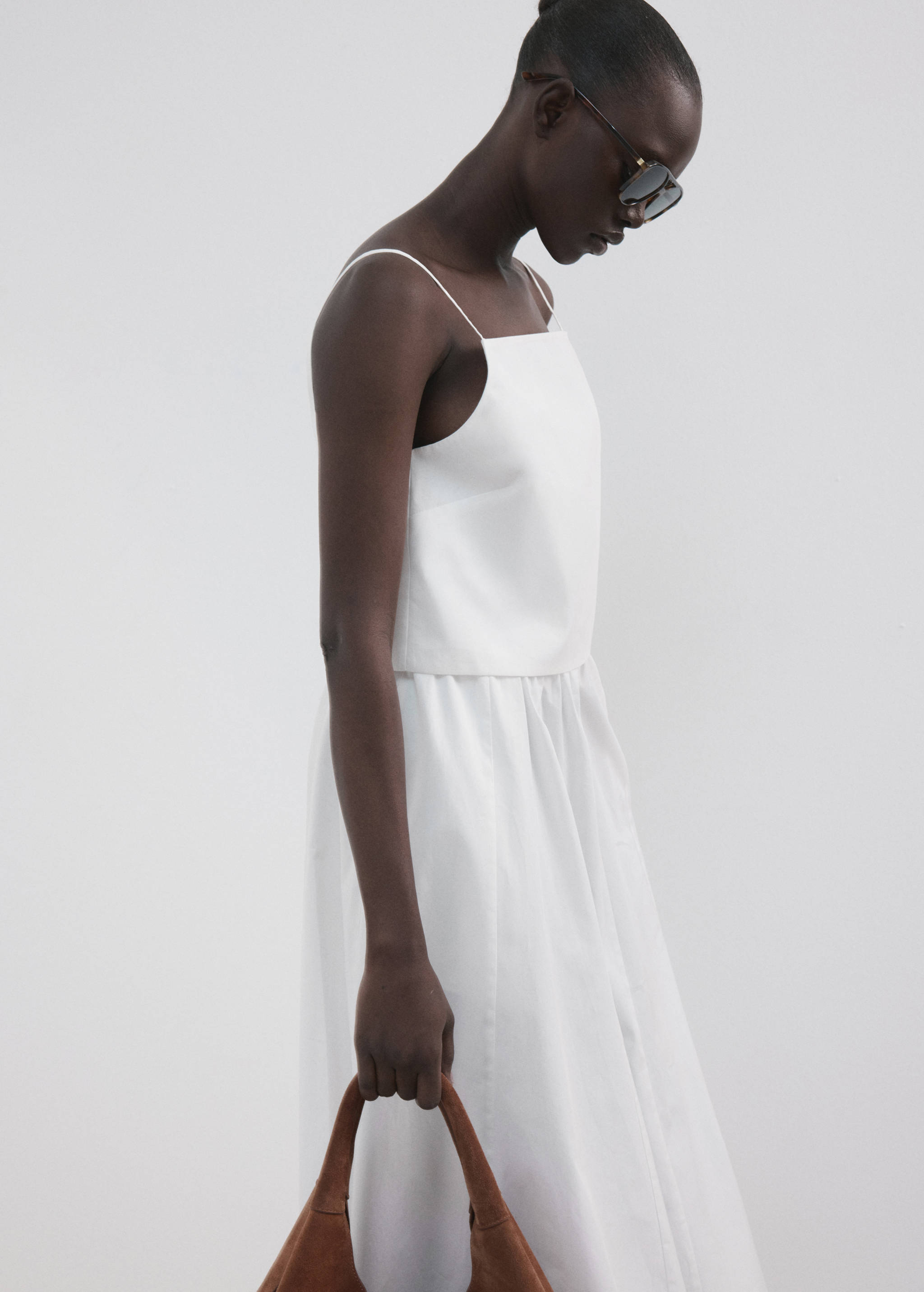 Cotton crop top - Medium plane