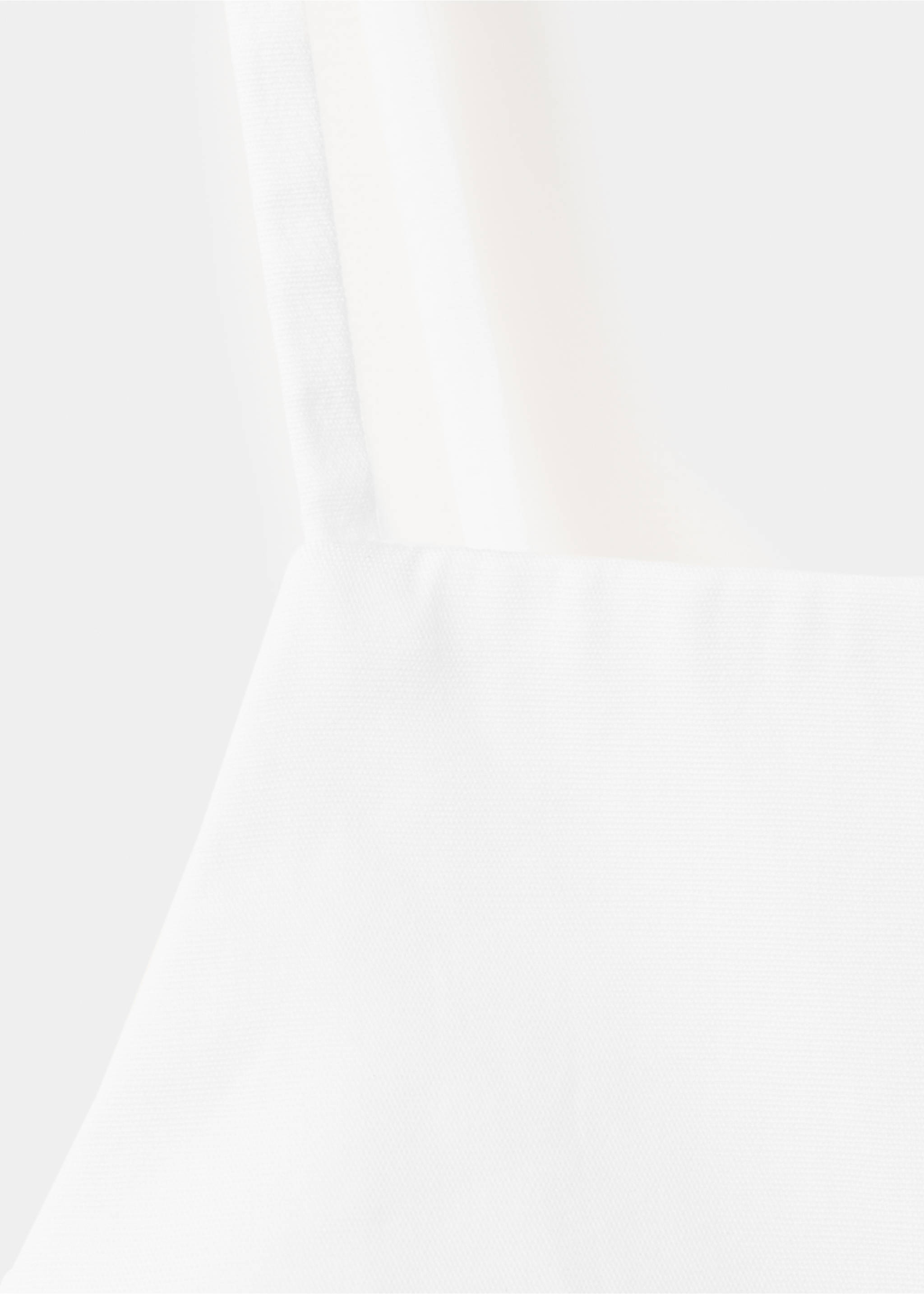 Cotton crop top - Details of the article 8, White. Ref: 27066751-00.