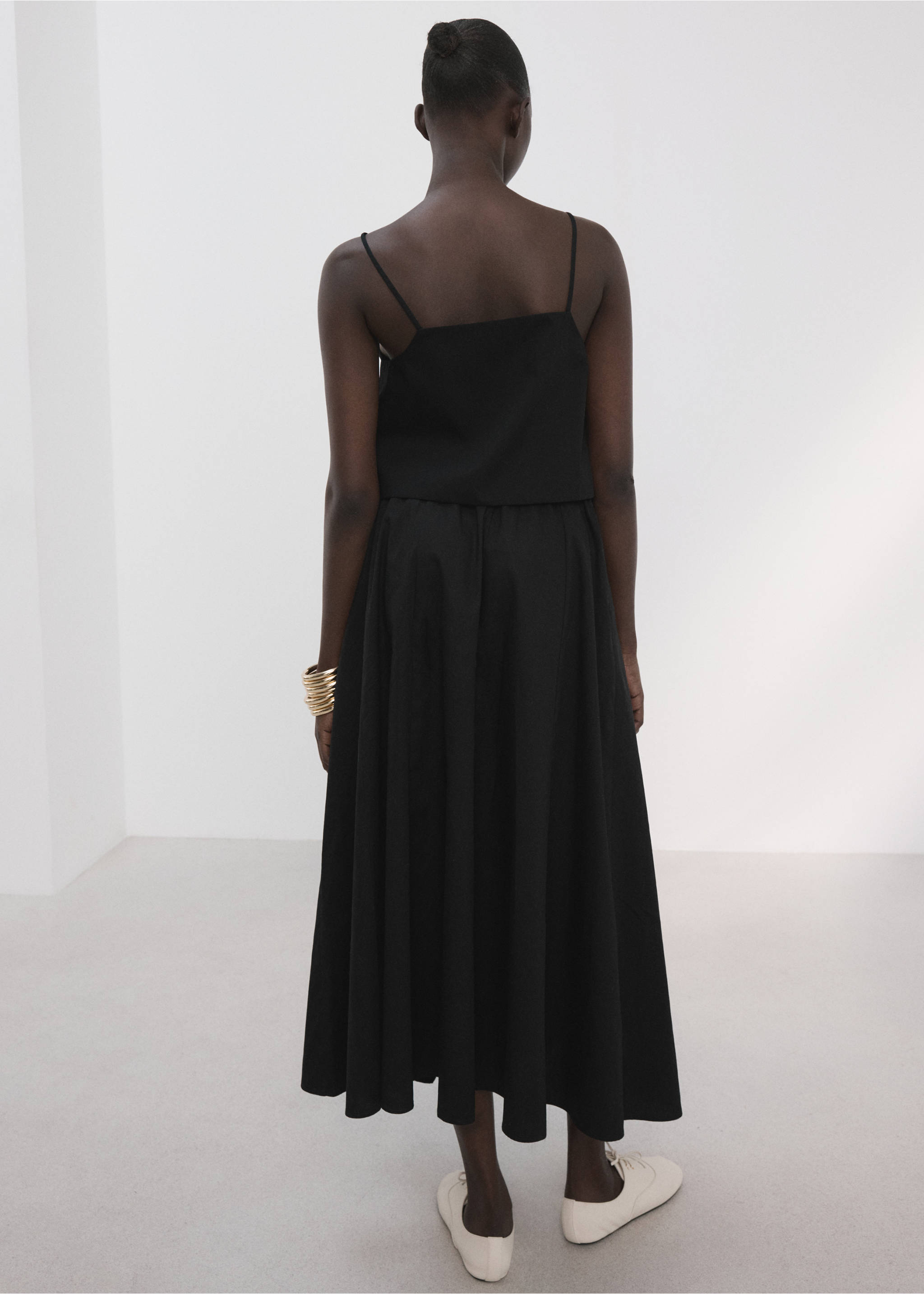 Crop top coton - Verso de l’article, Noir. Ref: 27066751-00.